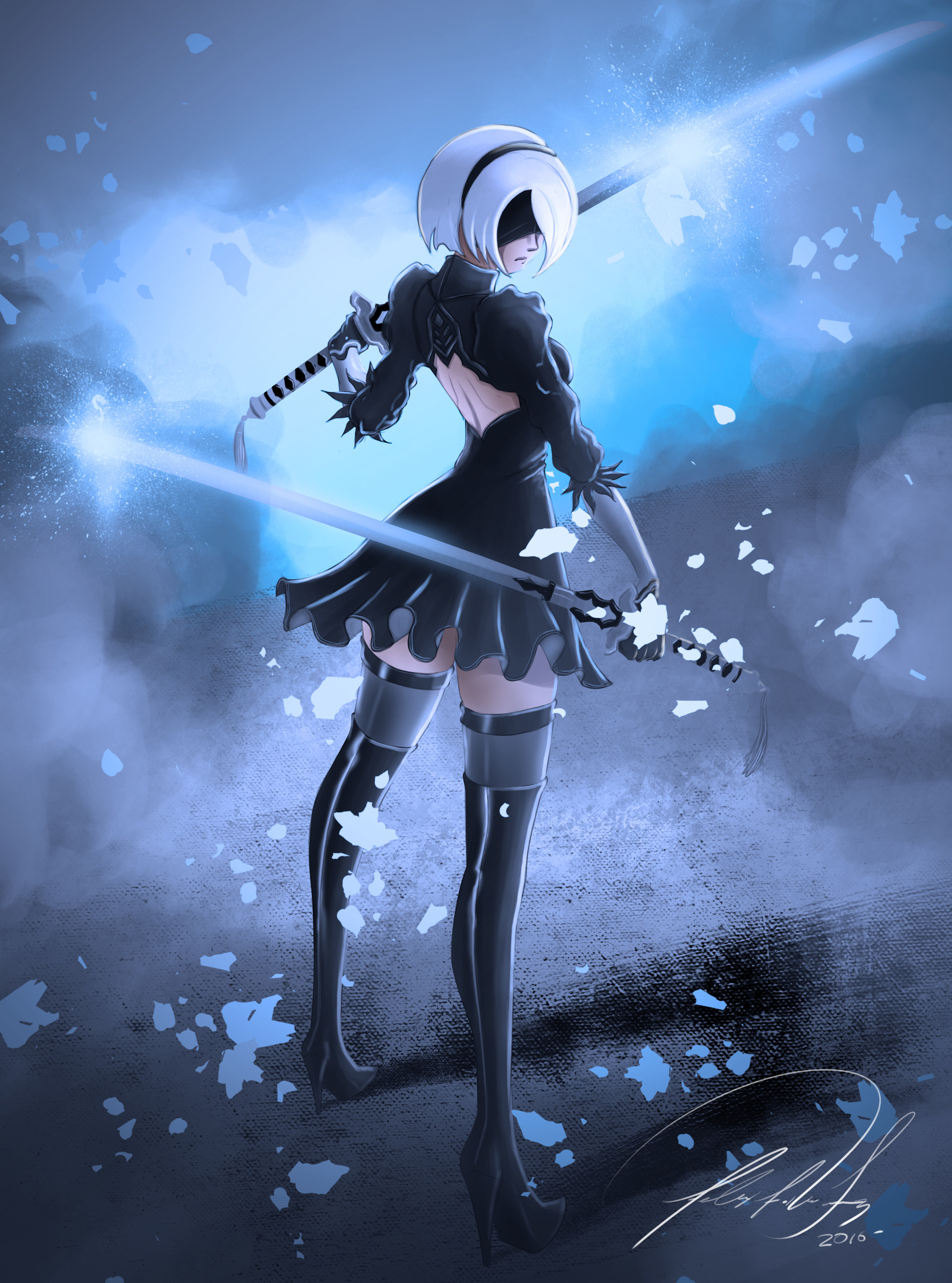 1920x2587  ArtStation - 2B Nier Автоматы