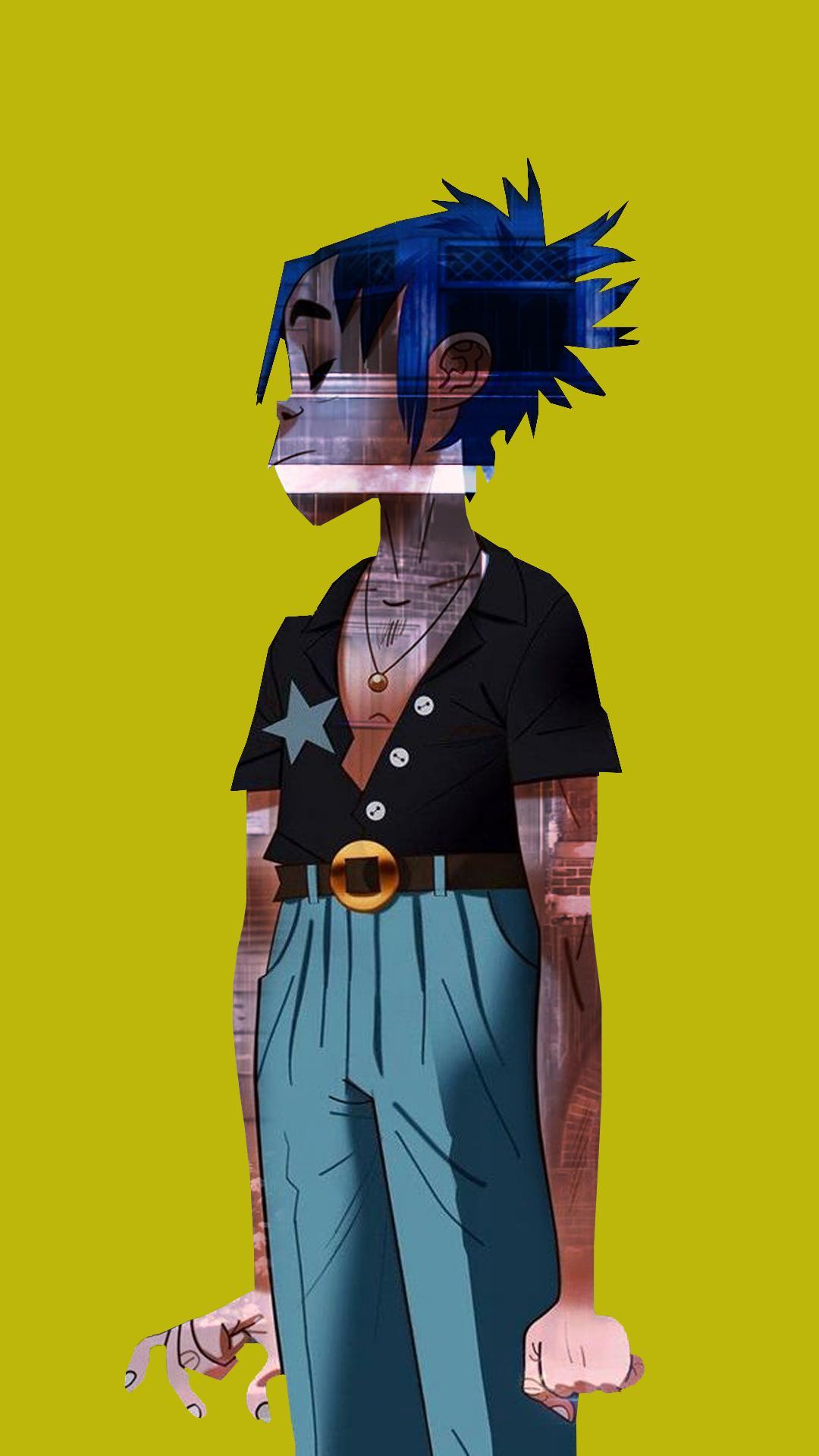 1080x1920  2D обои Gorillaz — пещера обоев