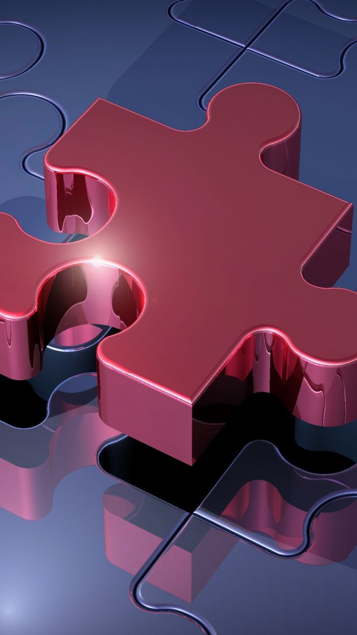 720x1280  Puzzle pieces, red, digital art, 720x1280 wallpaper | Iphone wallpaper  texture, Phone wallpaper design, Puzzle pieces