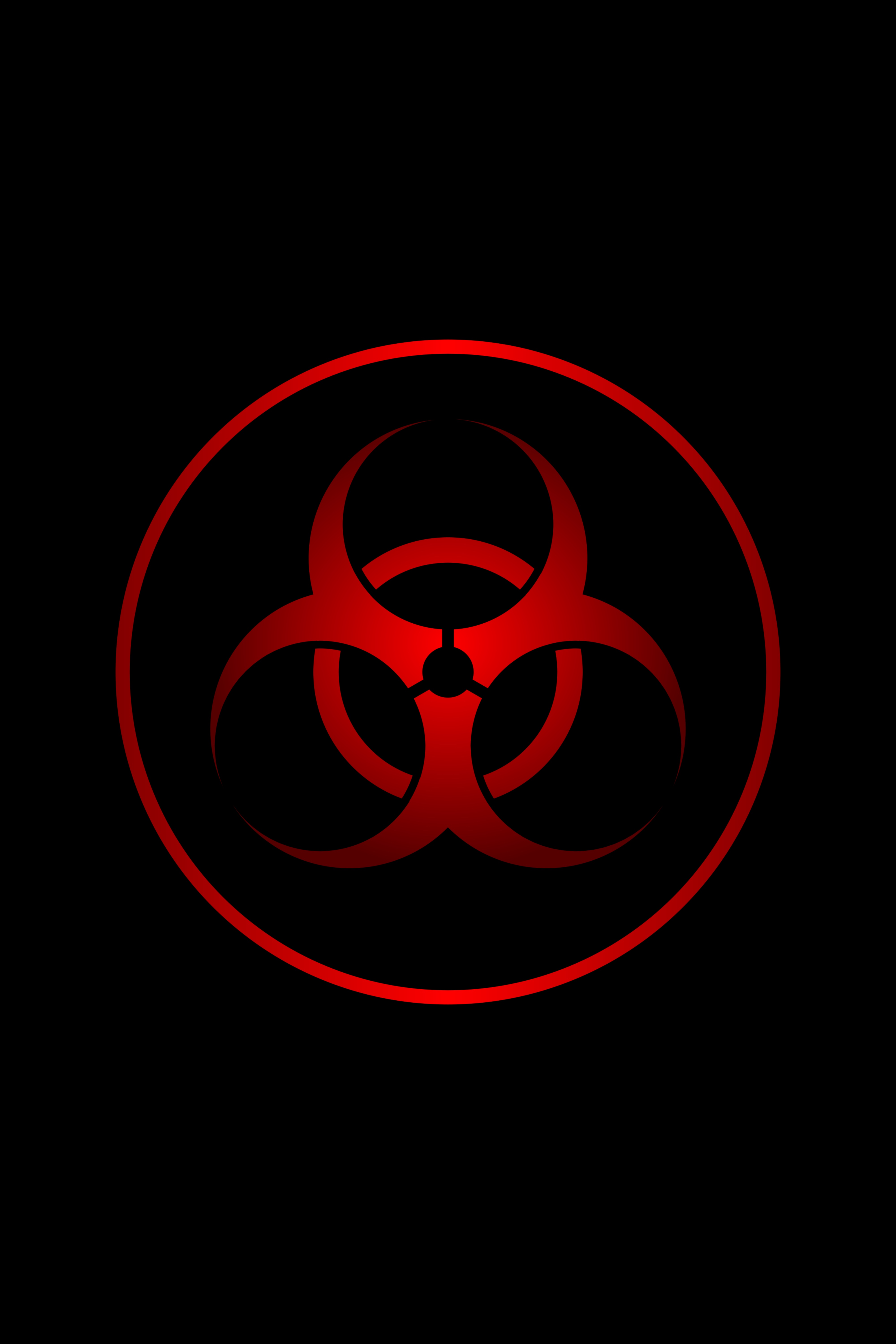 4000x6000  Скачать 4000x6000 радиация, знак, символ, красный, черный обои, картинки