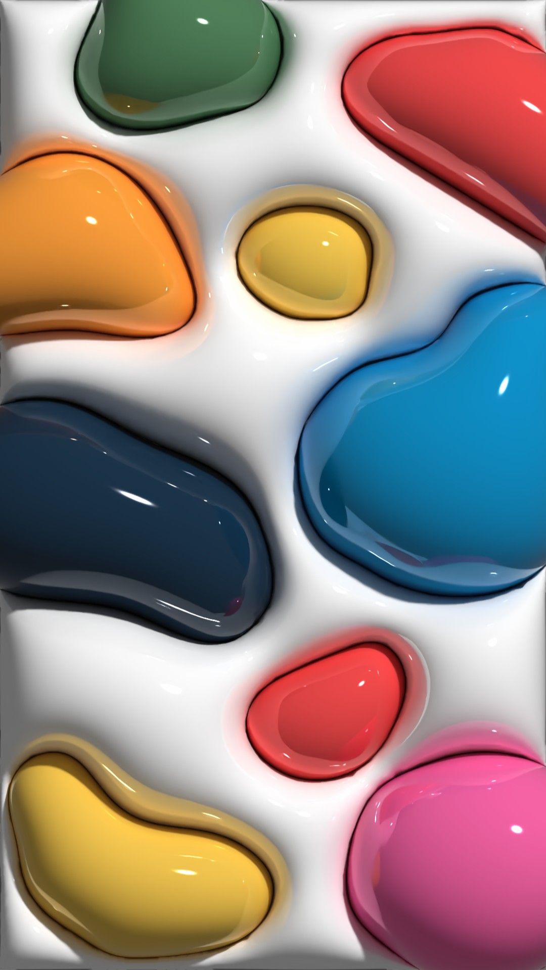 1080x1920  Wallpaper inflado colorfull в 2023 г | Рисунки пузырями, 3d обои, Милые обои