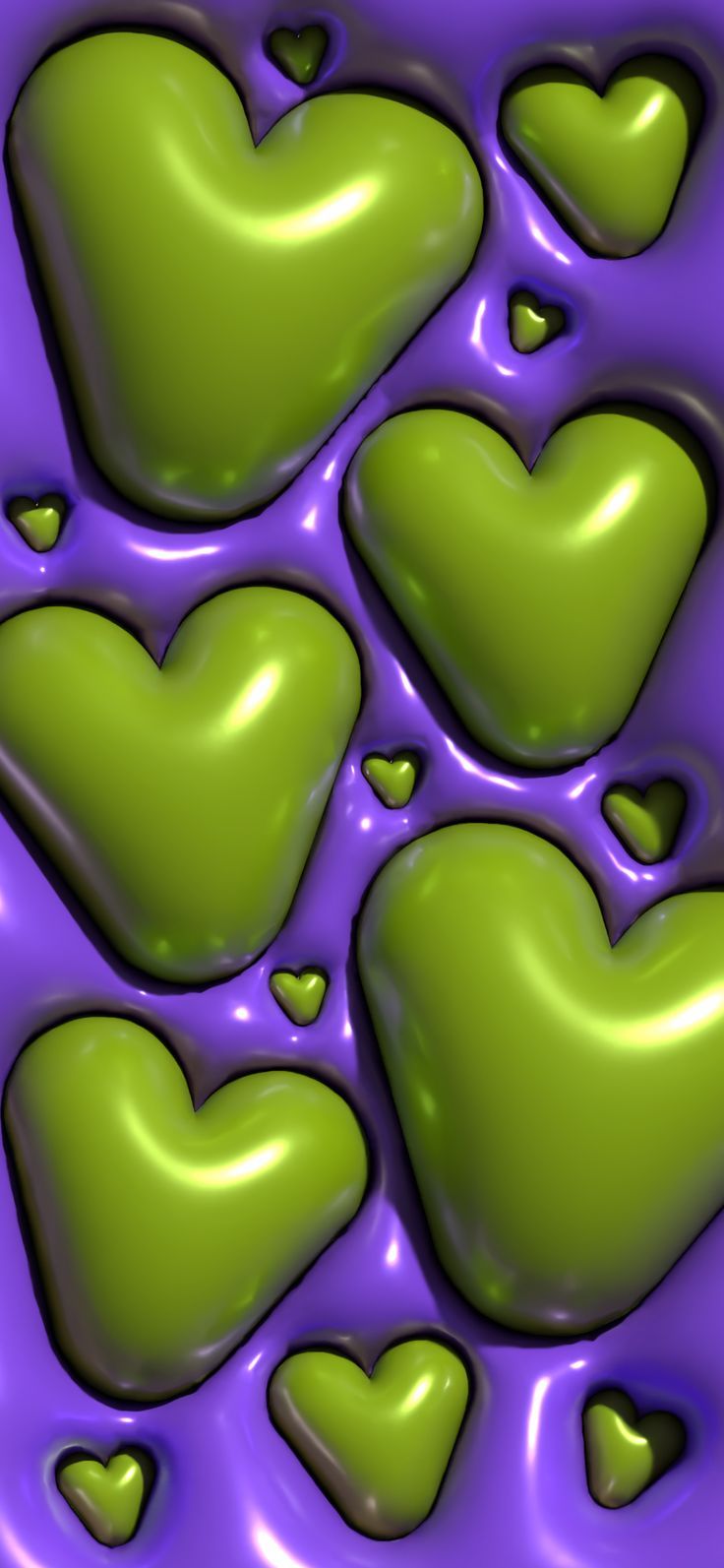 736x1593  hearts 3d wallpaper in 2023 | Bubbles wallpaper, 3d wallpaper, 3d wallpaper  iphone