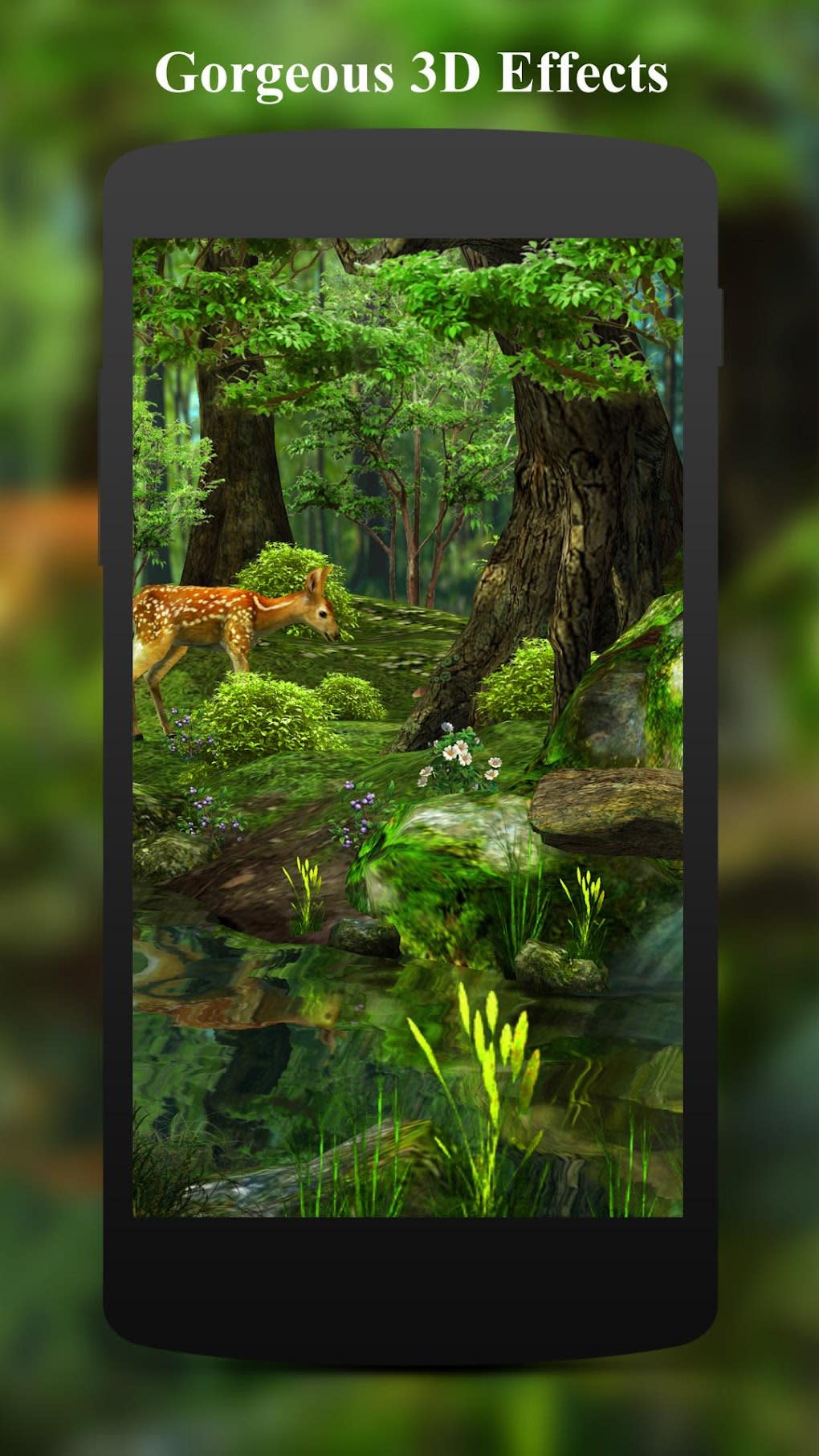 1020x1813  3D Deer-Nature Live Wallpaper APK для Android — Скачать