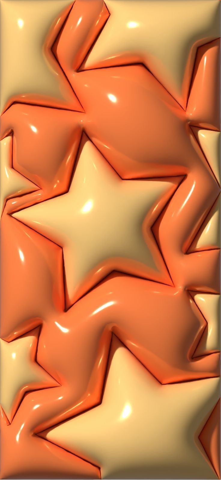 736x1593  Orange puffy 3d wallpaper°•☆* in 2023 | Jelly wallpaper, 3d wallpaper  iphone, 3d wallpaper cute