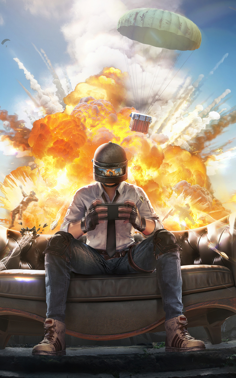 800x1280  M416 Обои 4K, PUBG MOBILE, Автомат