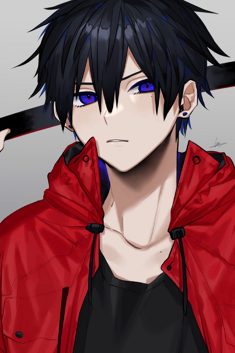 800x1200  Скачать 800x1200 ниндзя, парень, катана, аниме, арт обои, картинки iphone  4s/4 for parallax