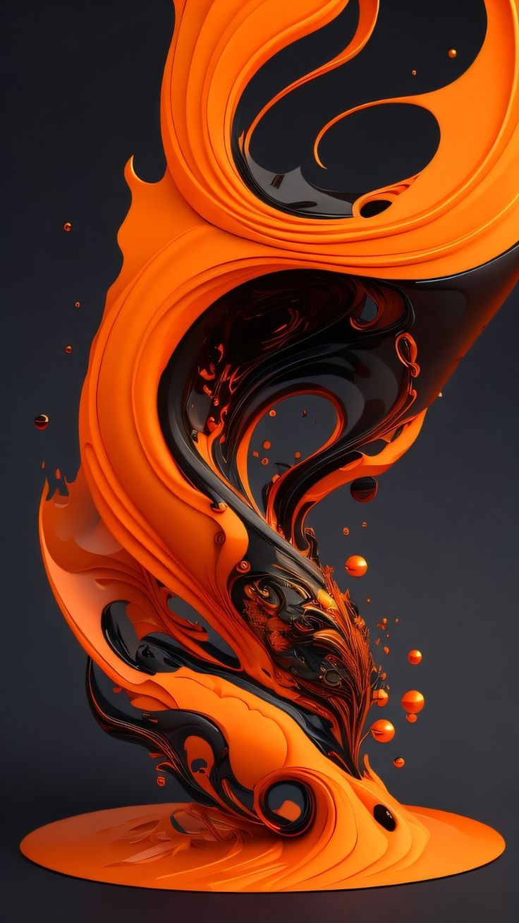 736x1308  Black And Orange Phone Wallpaper в 2023 г | Абстрактные картины, Обои для  мобильных телефонов, Абстрактное