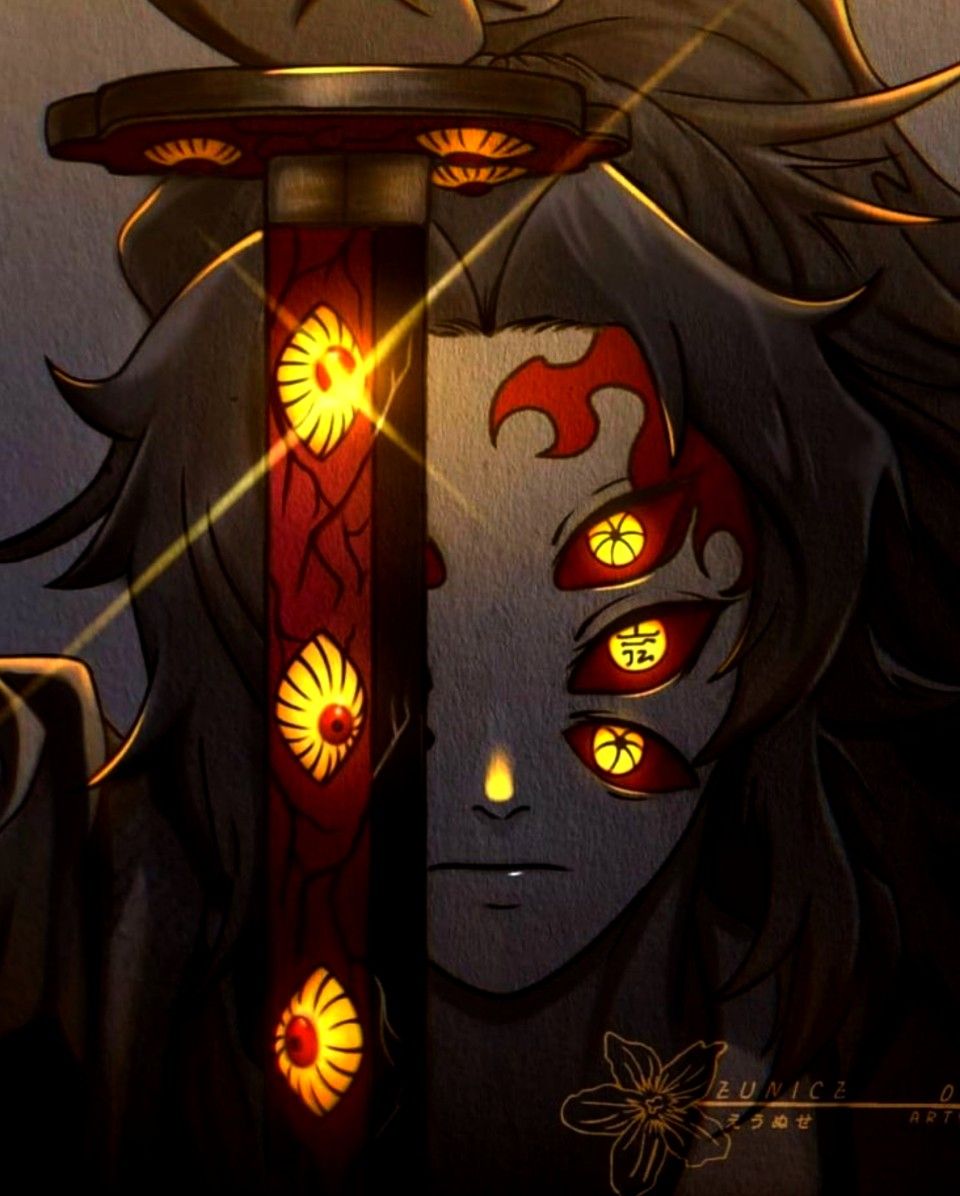 960x1196  Кокушибо арт | Демоны, Искусство укулеле, Геометрический постер