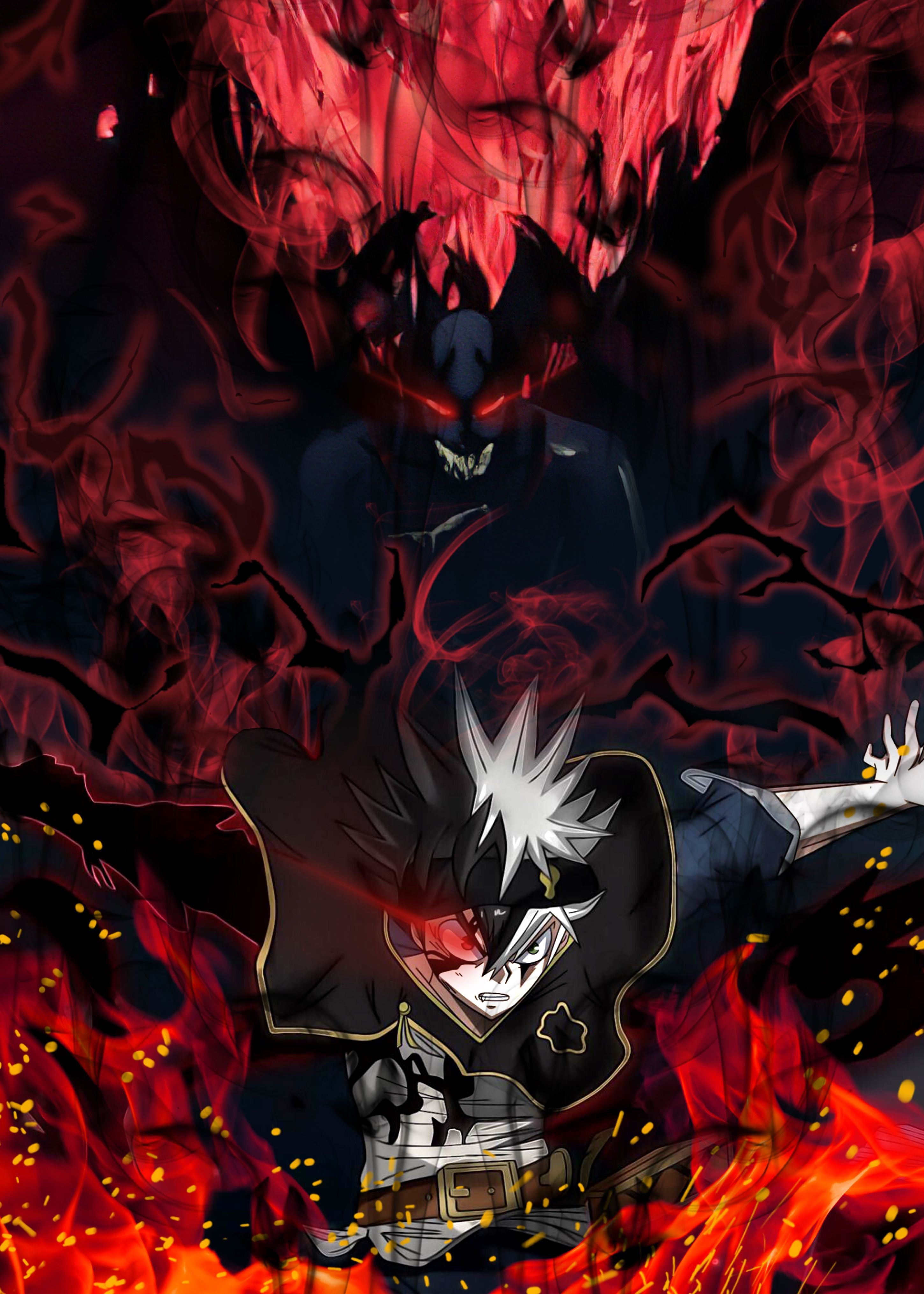 2900x4060  Аниме чёрный Клевер демон - 34 фото