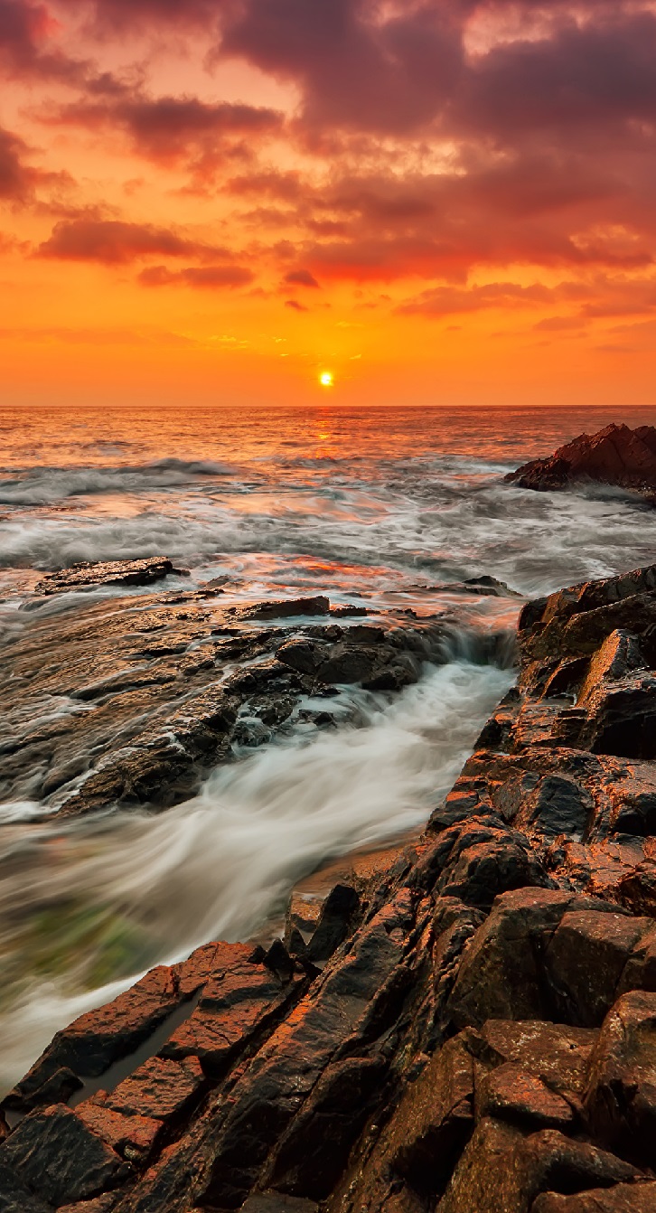 726x1342  Обои на телефон красивый закат (45 фото)