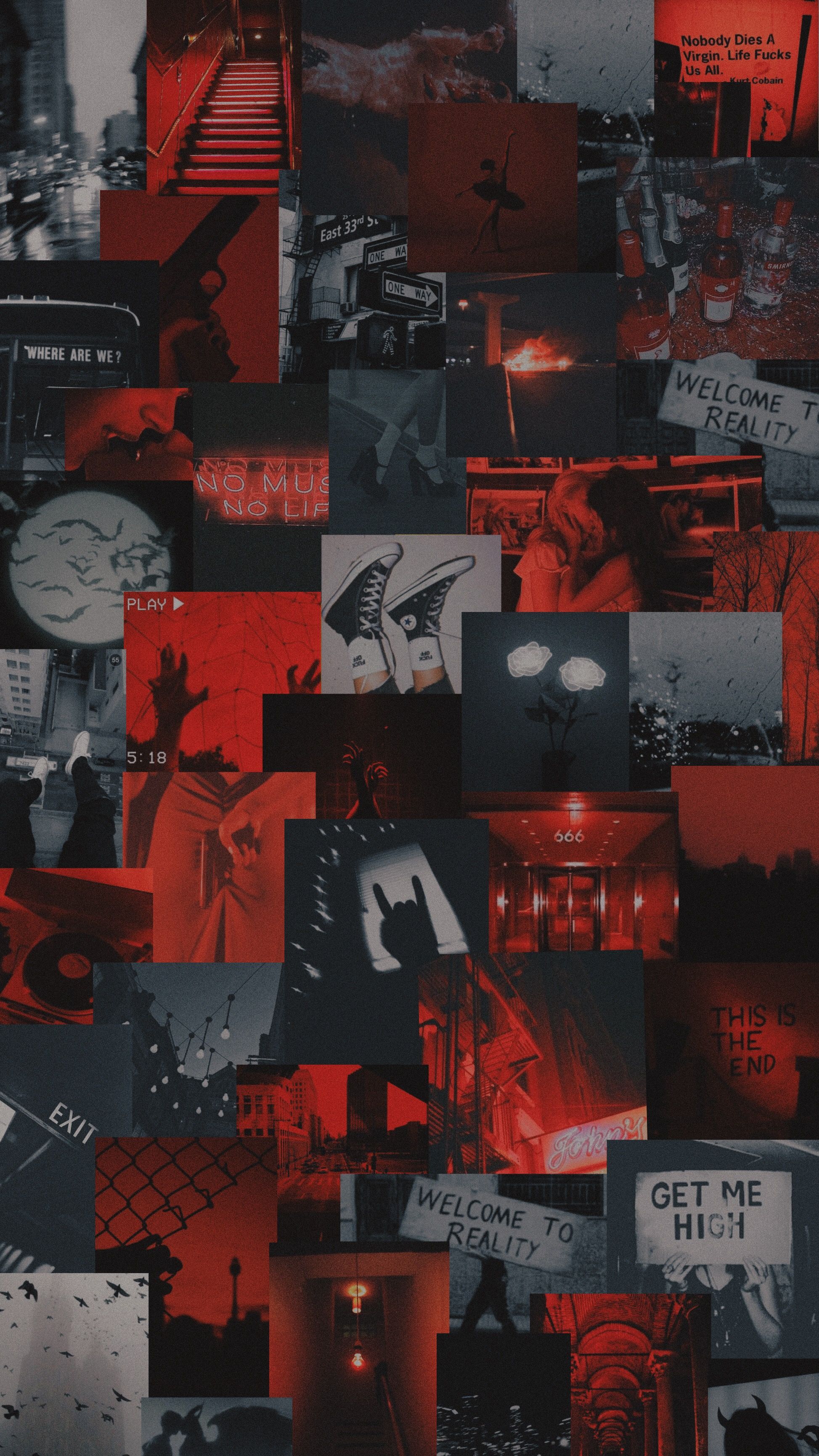 1947x3464  stream sadderdaze by the neighborhood | Red and black wallpaper, Black  aesthetic wallpaper, Red aesthetic grunge