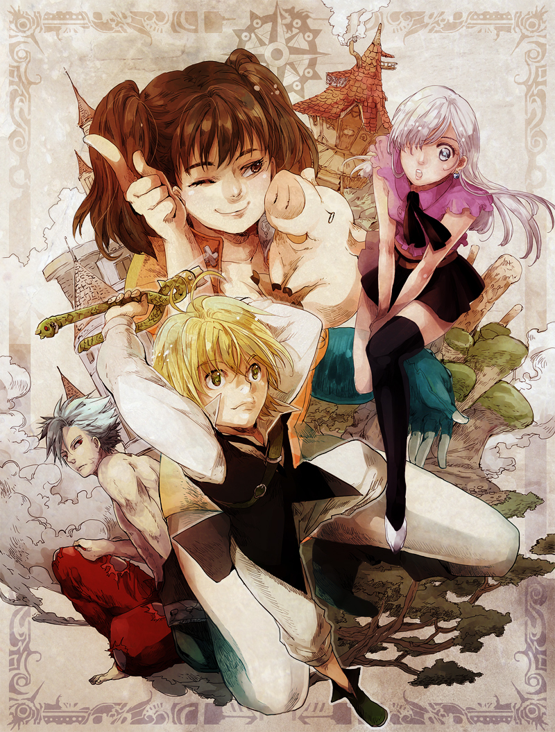 800x1056  Подборка постеров к аниме #32 - Семь смертных грехов | Пикабу