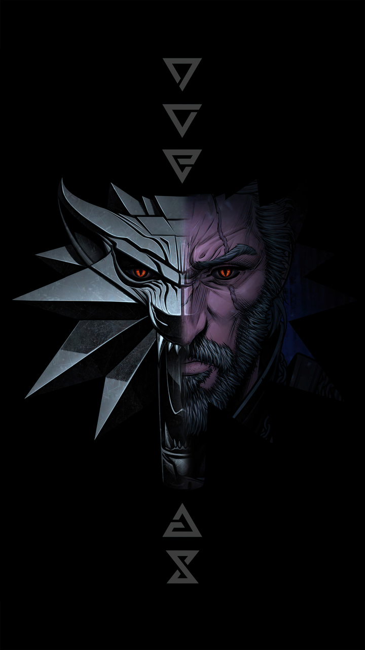 720x1280  Обои Ведьмак, постер, Генри Кавилл, 4К, Кино #22519
