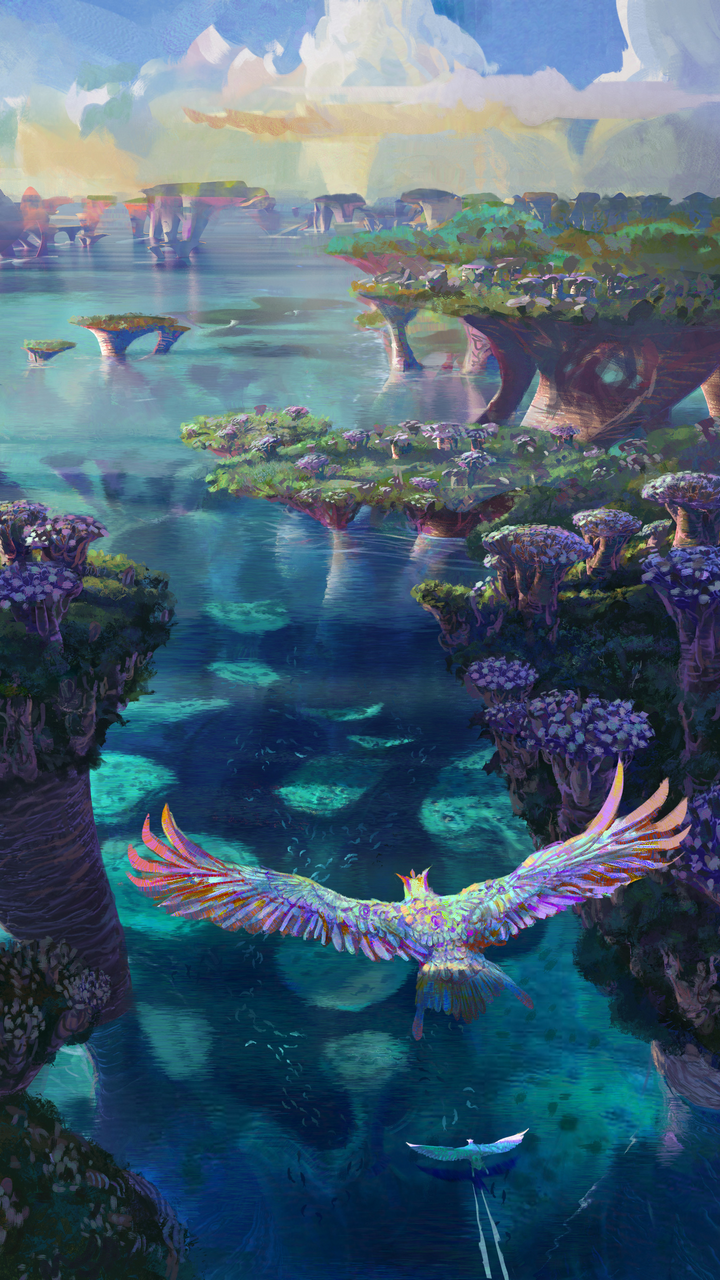 720x1280  Рисованная красота на обои ваших телефонов (720x1280) | Пикабу