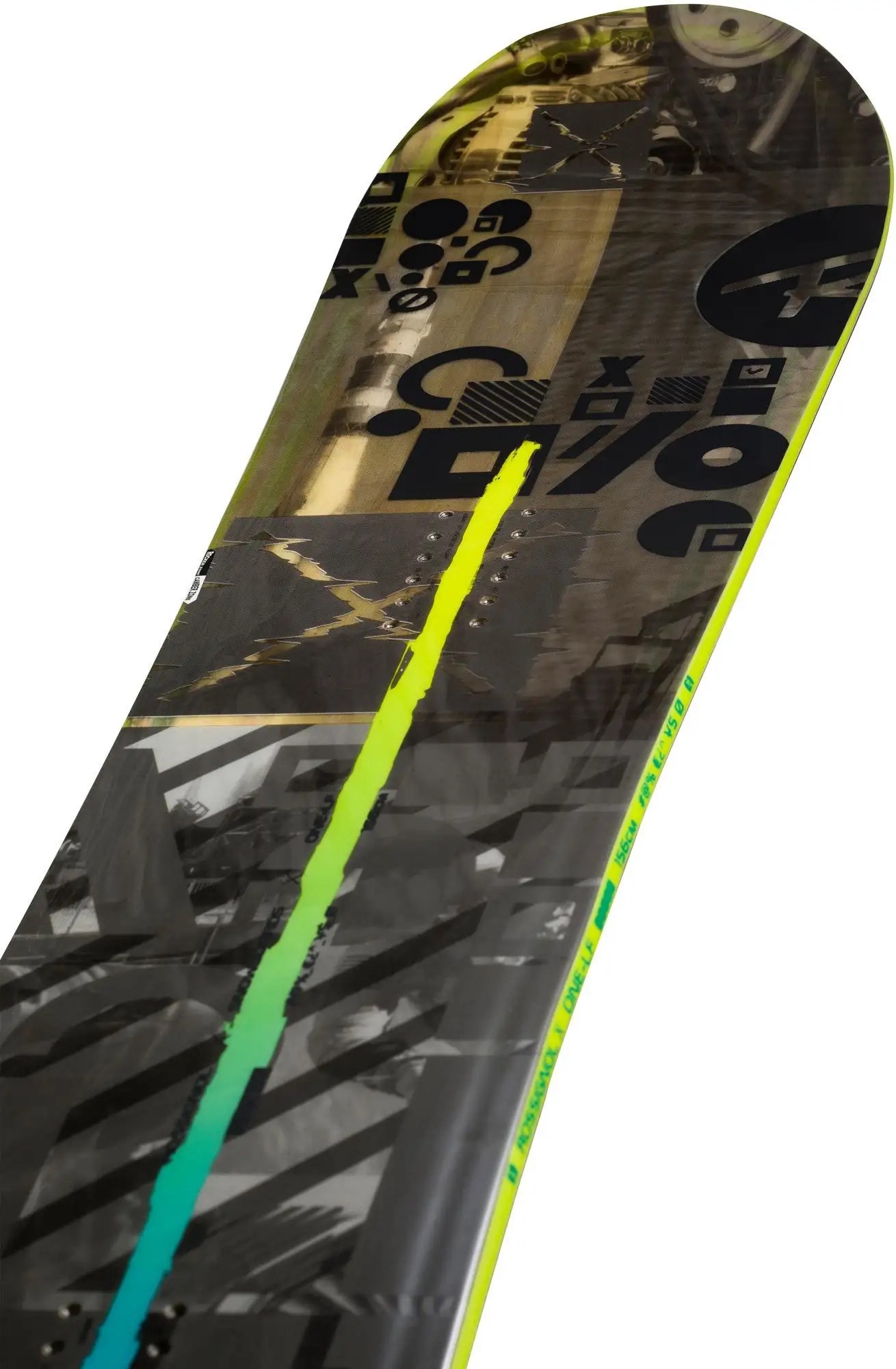 1310x2000  Сноуборд Rossignol One LF Wide, синий/коричневый/зеленый, 161 см x 26.6 см  - 1a.lt