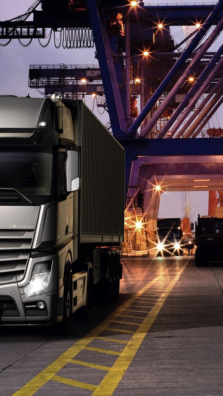 750x1334  Mercedes Actros Обои - Пещера обоев