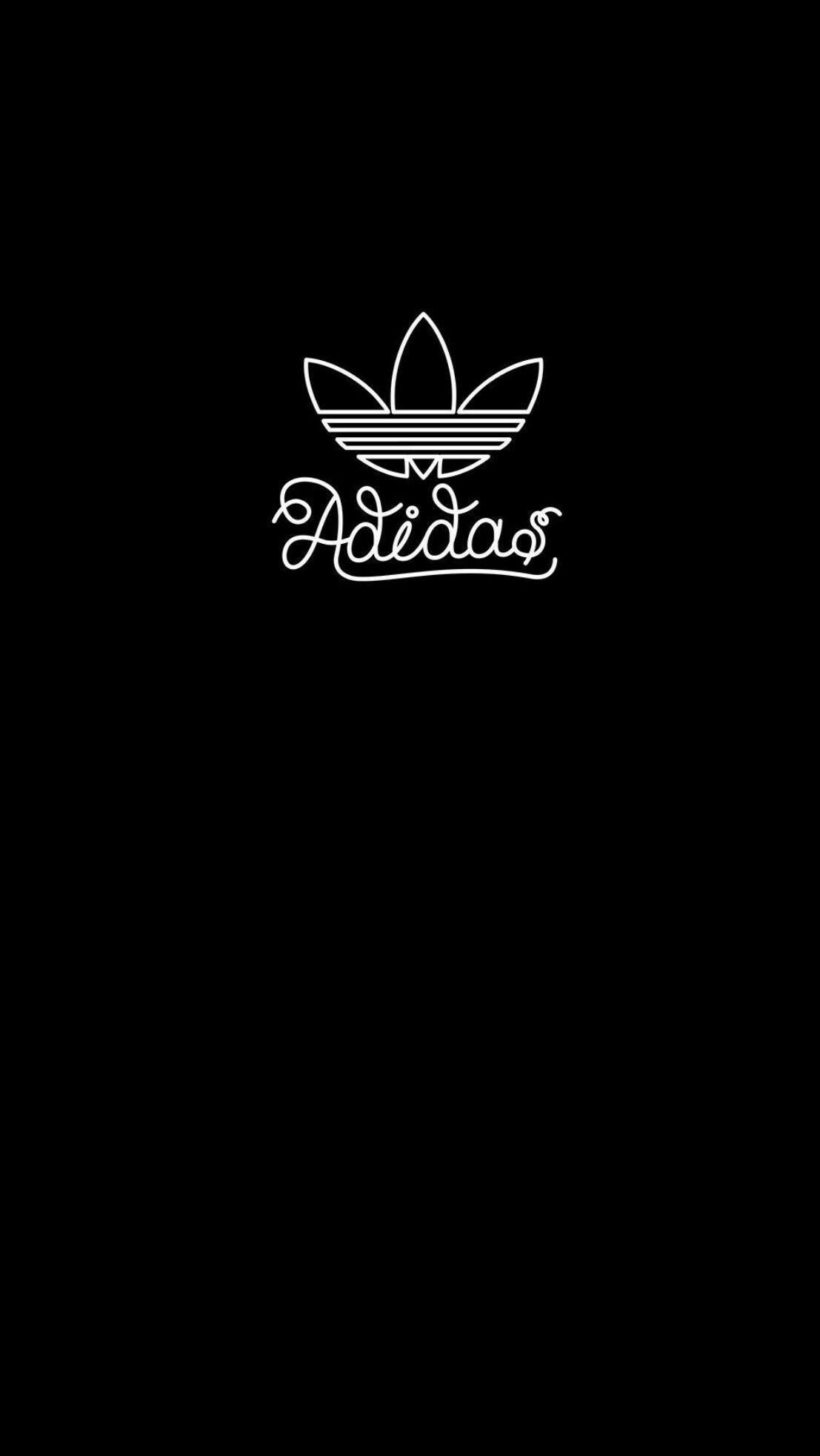 1107x1965  Adidas Black Обои - Пещера обоев