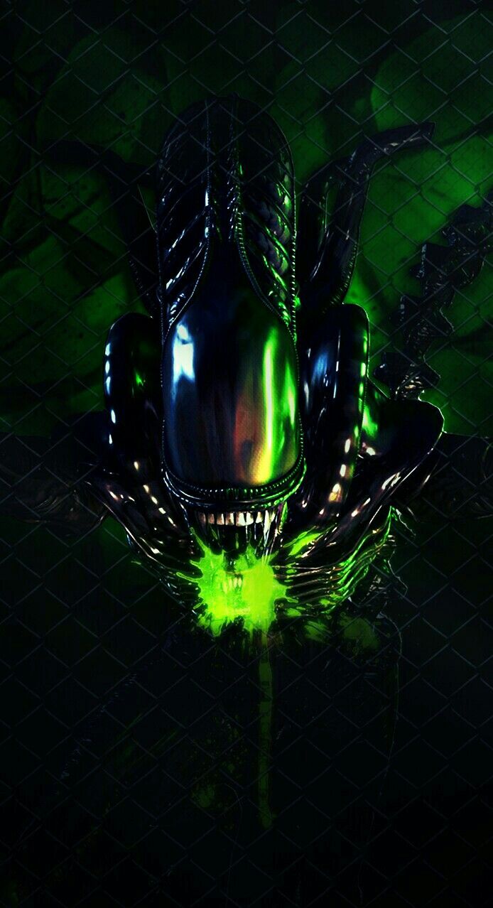 694x1278  Чужой | Художник Без имени (мобильные обои) | Ксеноморф, Хищник инопланетянин, Чужой против хищника