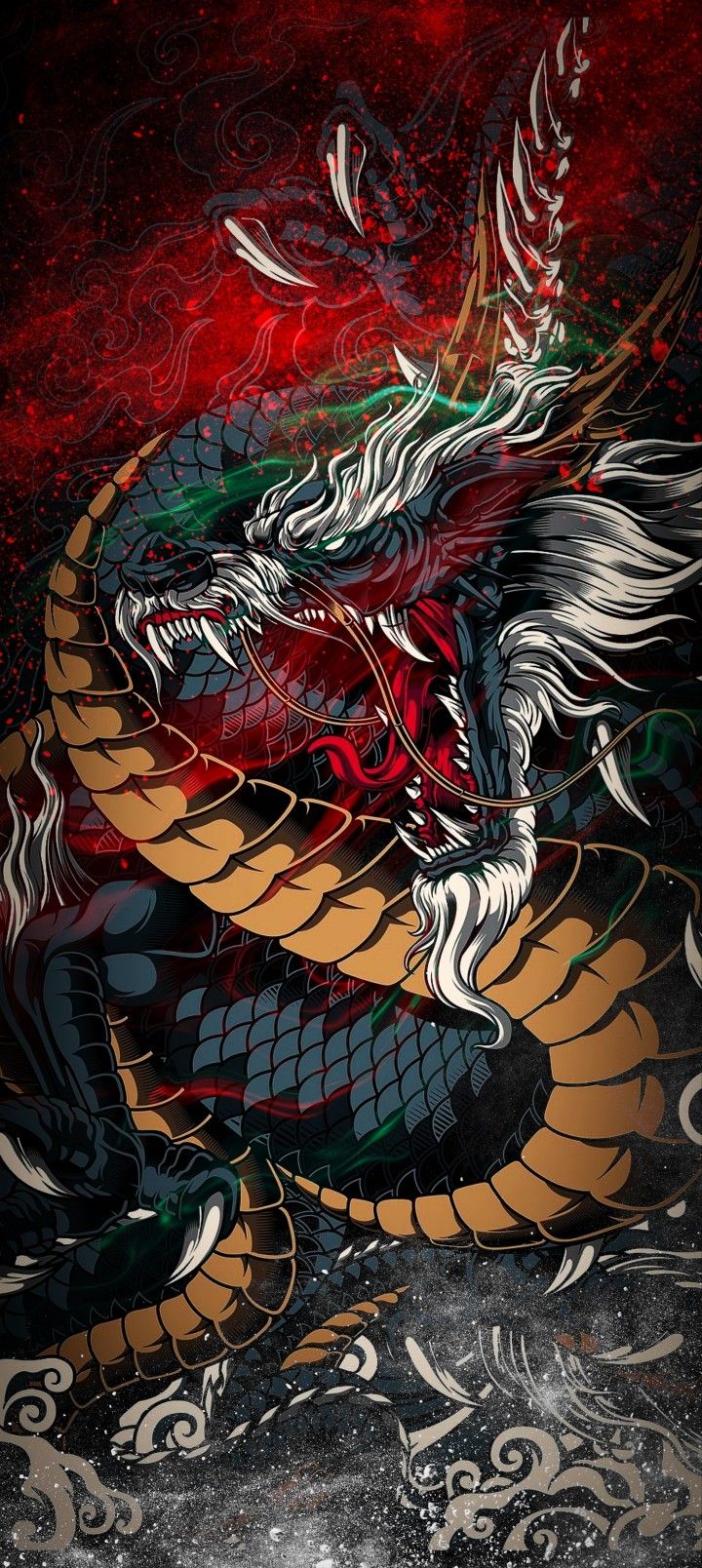 720x1608  Pin by ОБОИ ДЛЯ ТЕЛЕФОНА 4К on Обои для телефона in 2023 | Dragon wallpaper  iphone, Japanese pop art, Cool wallpapers art