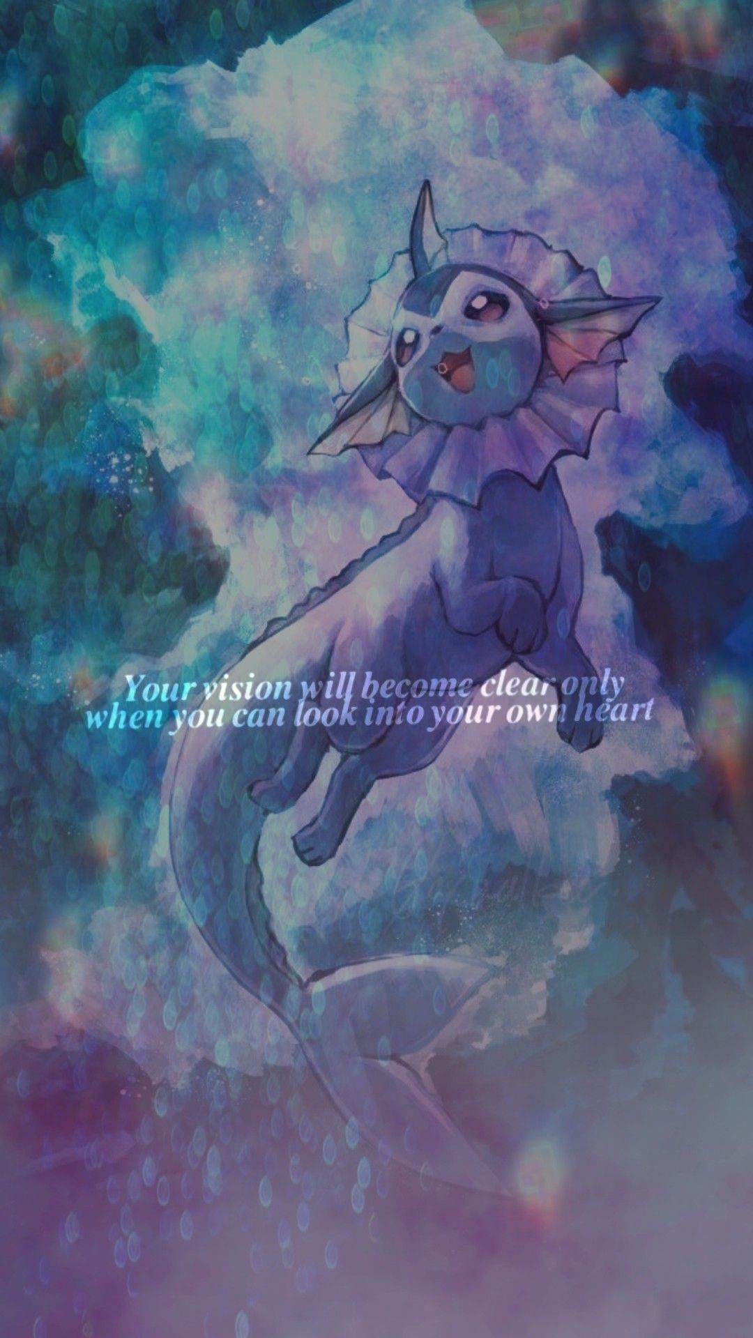 1080x1919  Эстетические обои Vaporeon | Эстетические обои, Обои, Персонаж