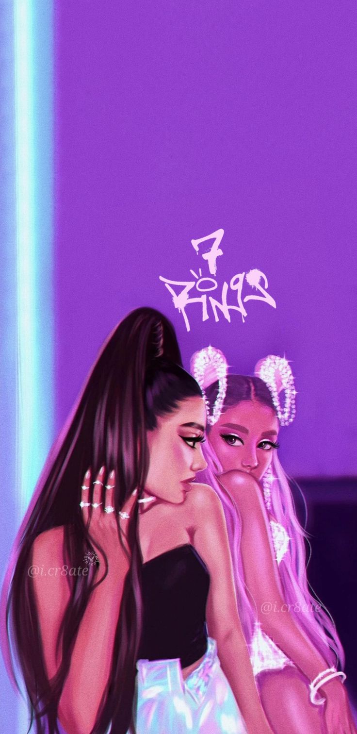 736x1512  ariana grande wallpapers 7 rings / artist: @i.cr8ate on ig | Ariana, Ariana  grande lyrics, Ariana grande wallpaper