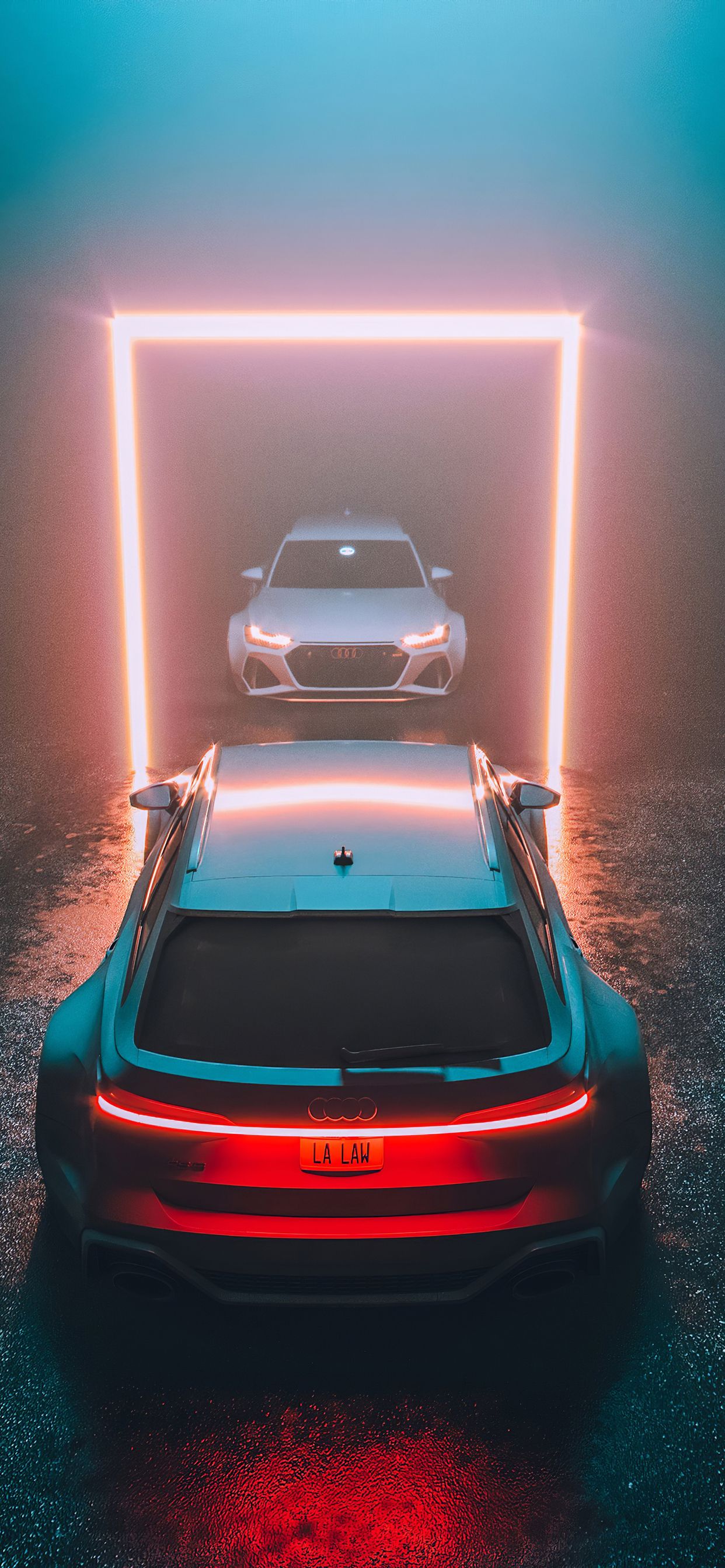 1242x2688  Скачать 1280x2120 audi rs6 avant rs Tribute Edition 2021, синяя машина, iphone 6 plus, 1280x2120 обои, картинки 25977