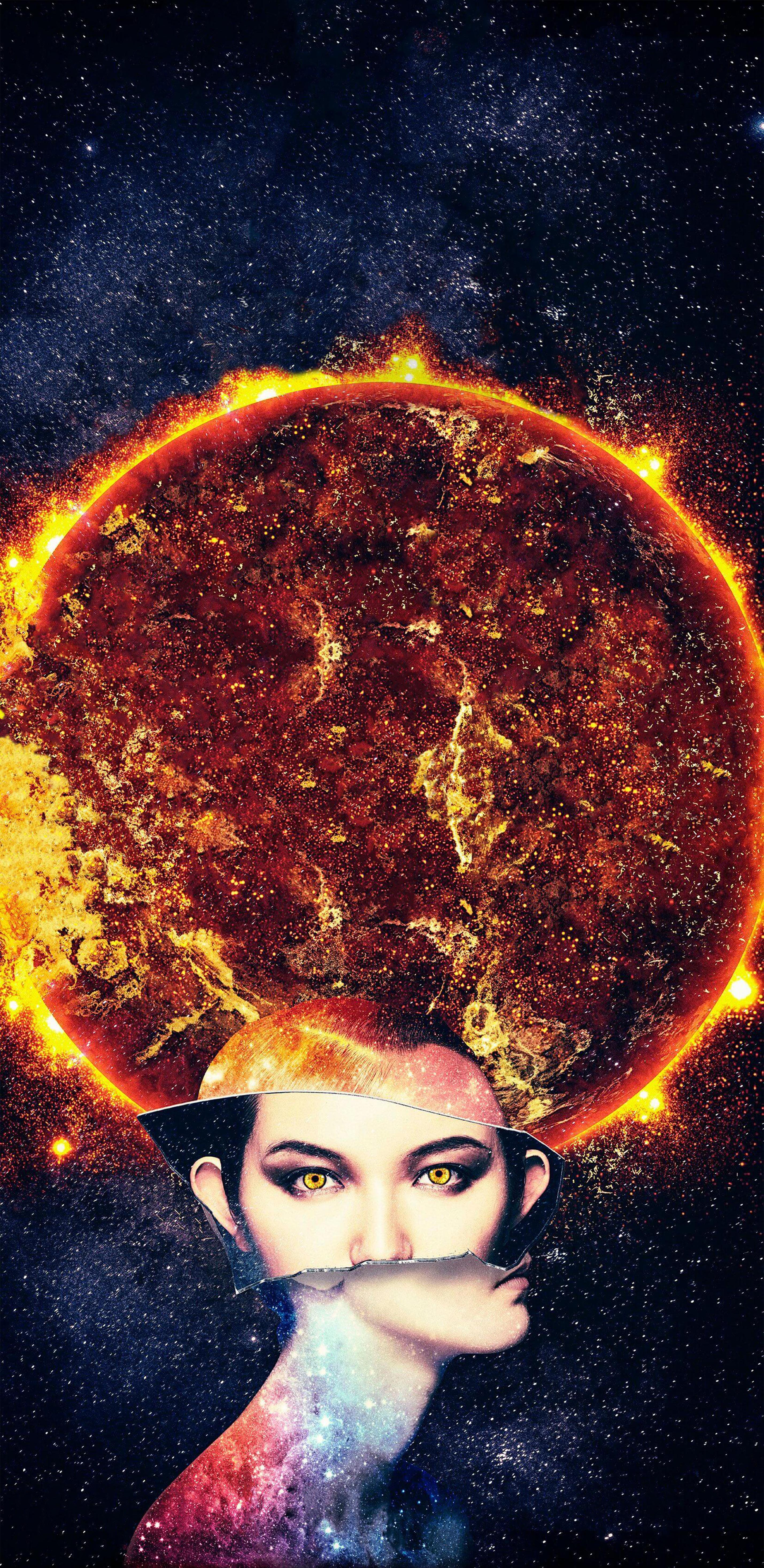 2858x5866  Только что сделал обои для телефона с обложкой Metal Galaxy Sun Edition, подумал, может быть, кто-то еще тоже захочет их использовать. : р/БЭБИМЕТАЛ