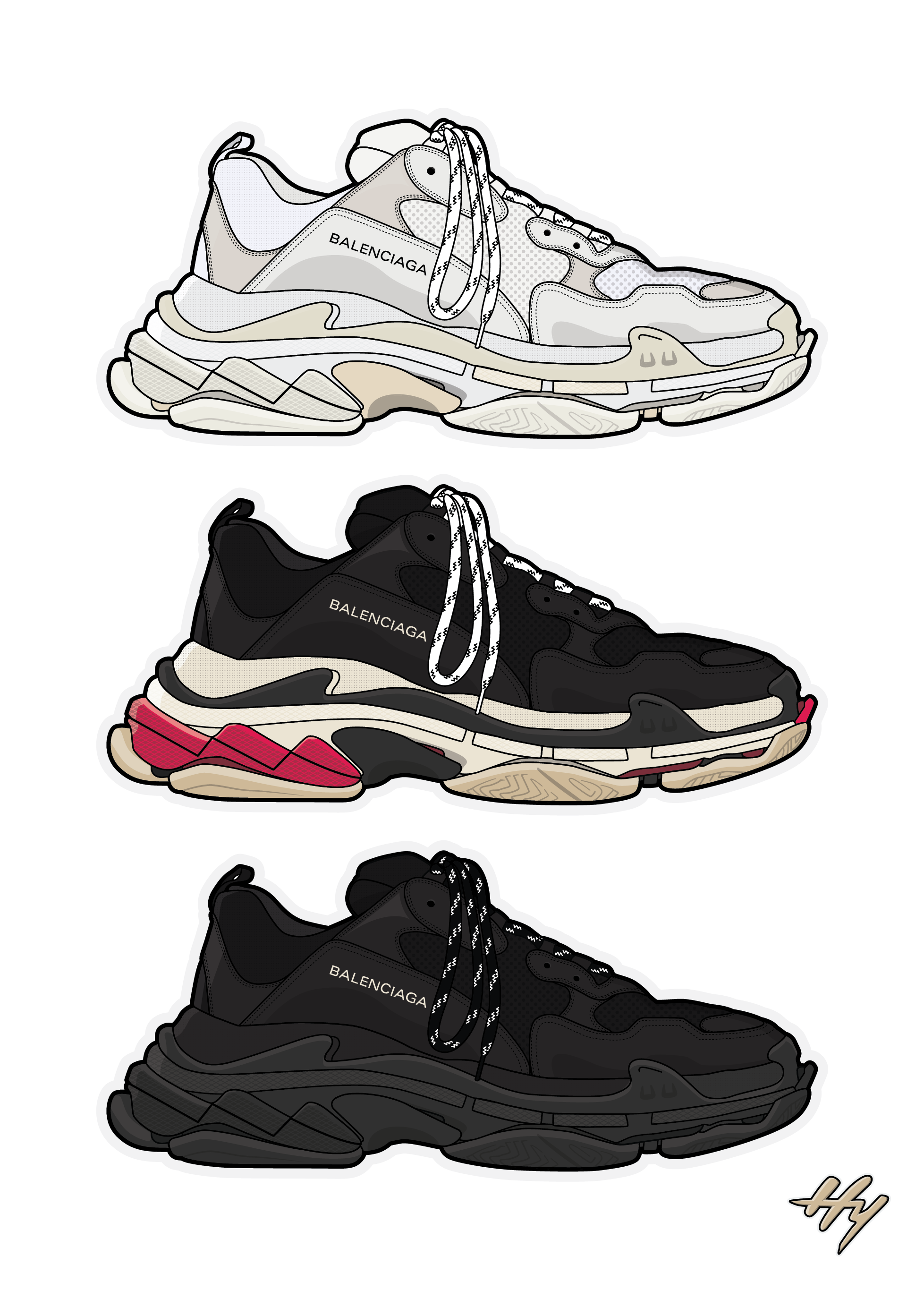 1957x2750  Balenciaga Triple S Обои — Обои Пещера