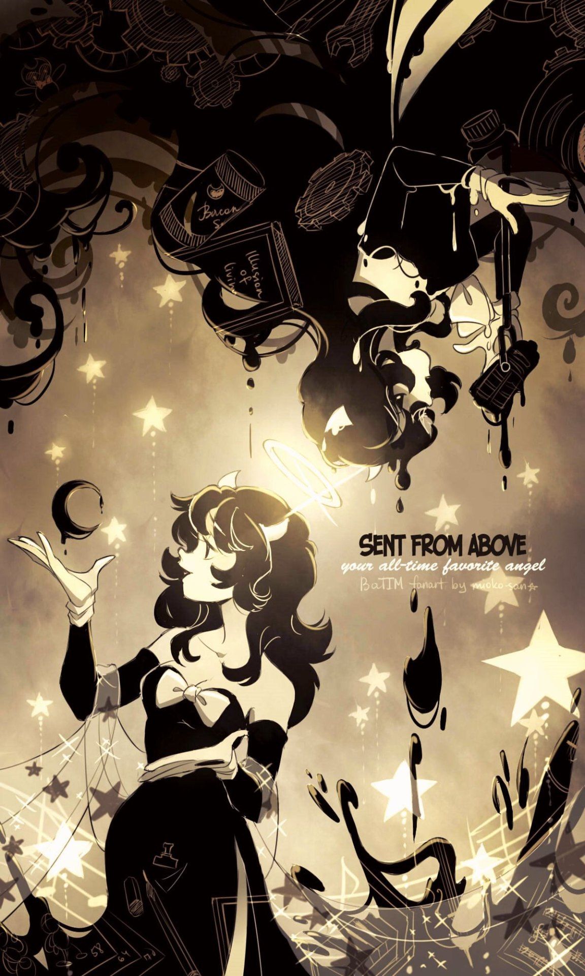 1152x1920  Алиса Ангел | Алиса ангел, Бенди и чернильная машина, Аниме обои