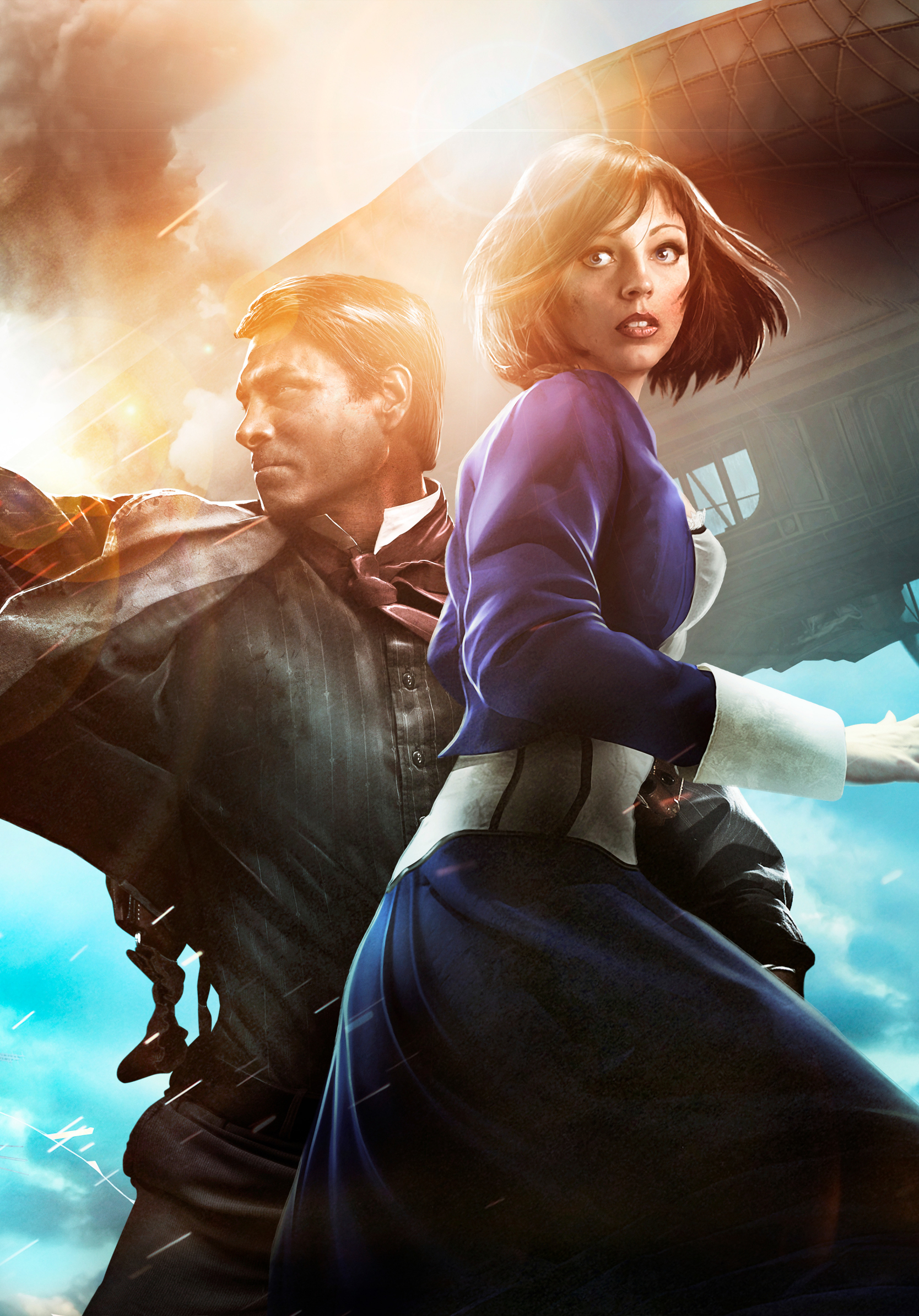 1668x2388  Обои для рабочего стола: Bioshock, Видеоигры, Bioshock Infinite, Элизабет (Bioshock Infinite), Букер Дьюитт скачать бесплатно картинку #1179391