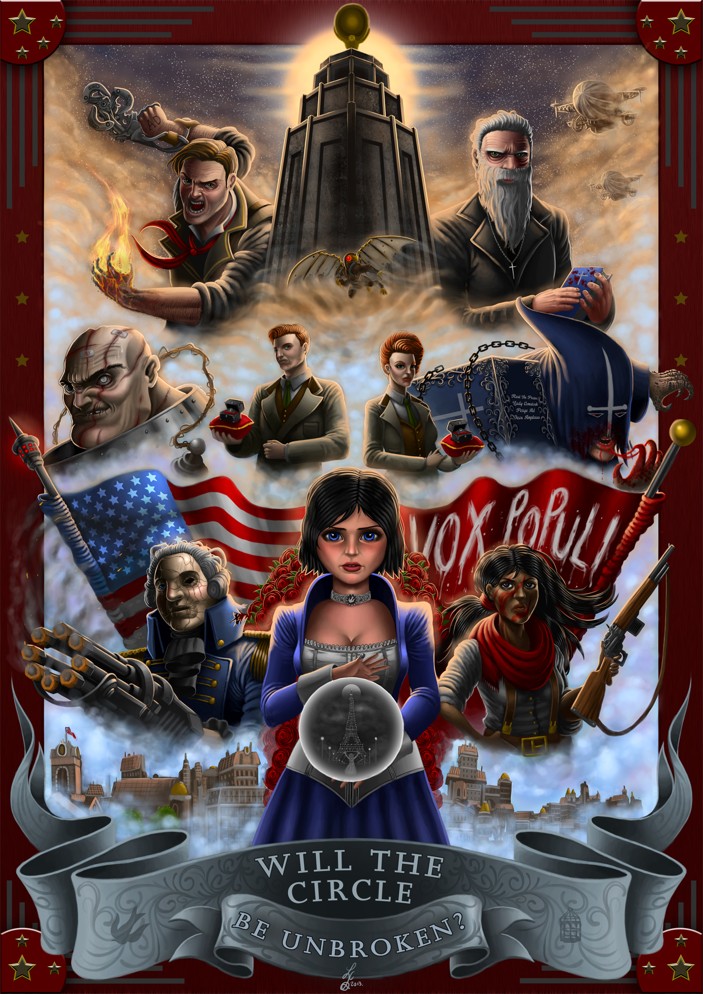 1387x1961  Картинки BioShock Infinite Elizabeth, Will The Circle Be Unbroken