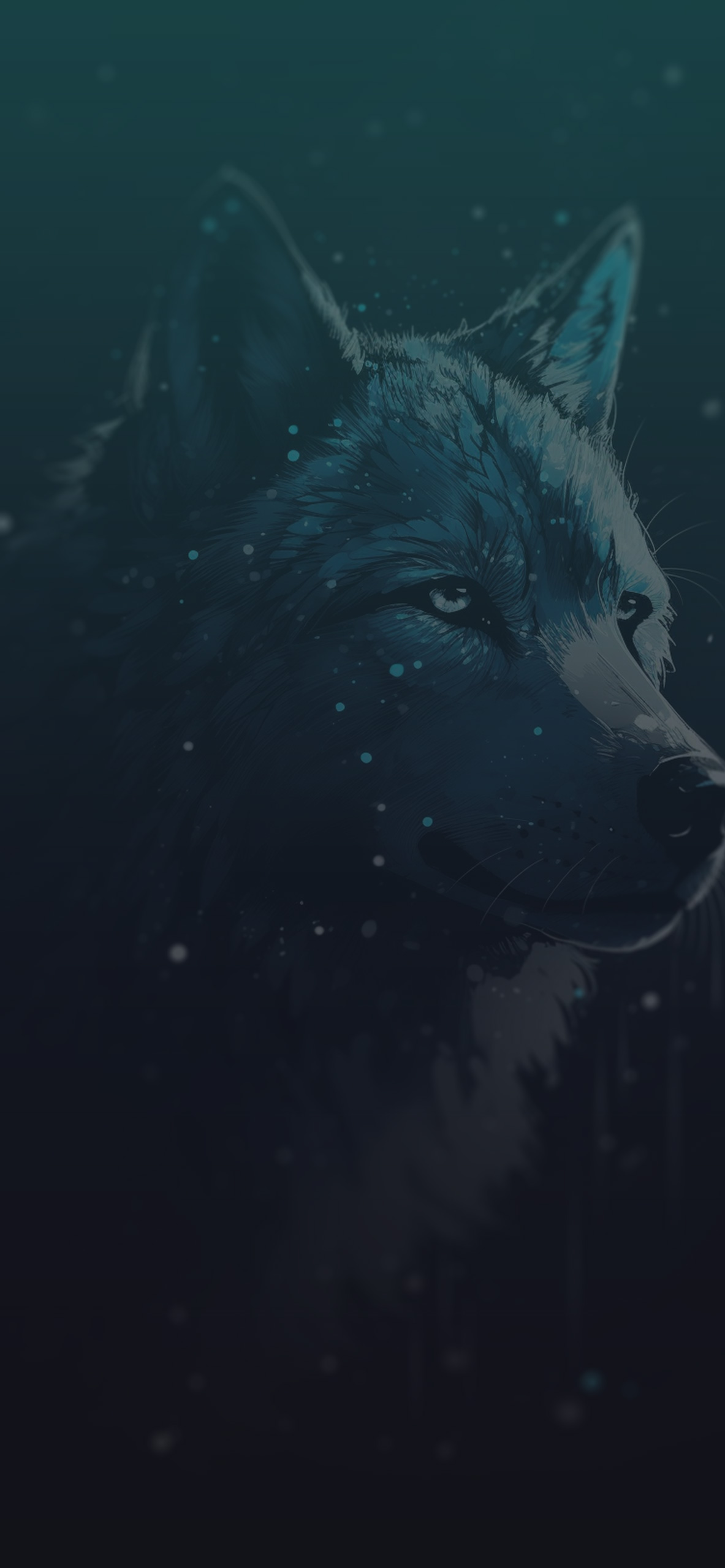 1183x2560  Wolf Black Art Wallpapers - Эстетические обои с волками для iPhone