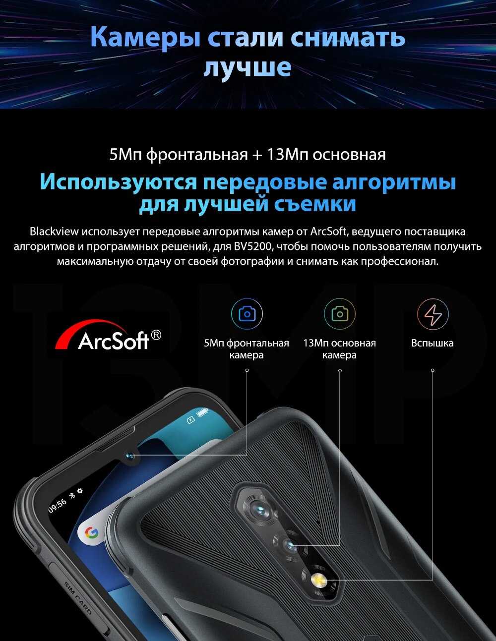 1000x1293  Blackview BV5200 4G Rugged, 4 ГБ 32 ГБ 5180 мАч, водонепроницаемый, Android  12, камера ArcSoft | AliExpress