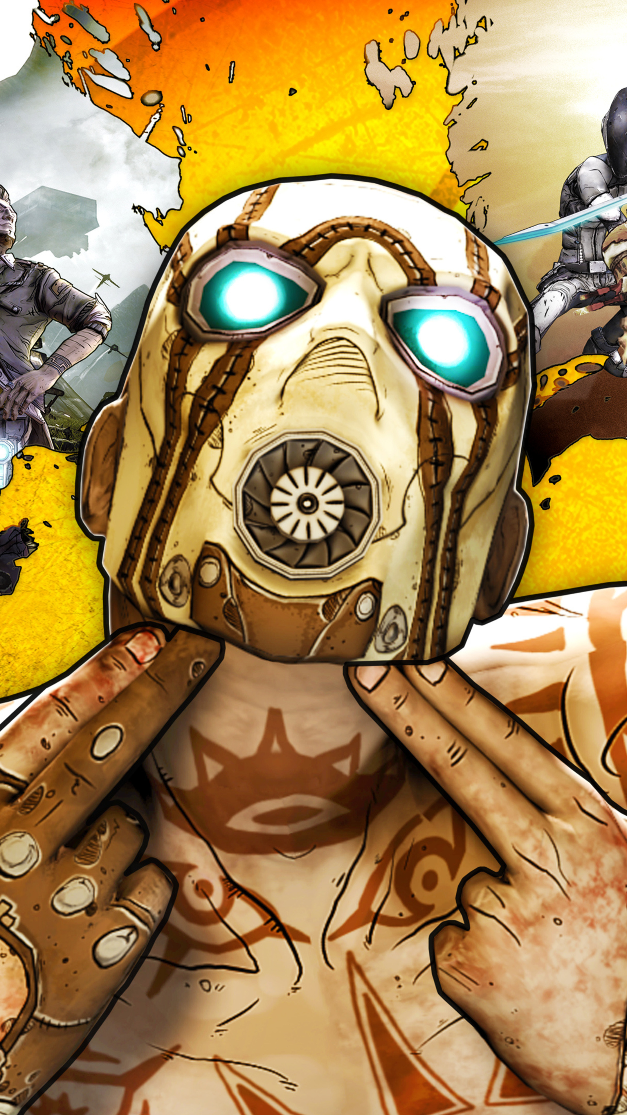2160x3840  Обои Borderlands 2 4k Sony Xperia X,XZ,Z5 Premium HD 4k, изображения, фоны, фото и картинки 2160x3840