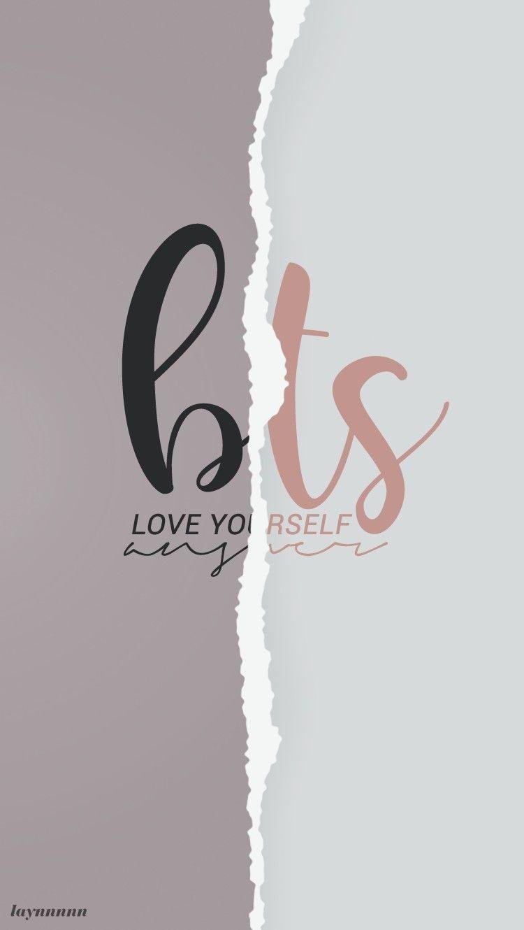 750x1330  Скачать обои Aesthetic Bts Love Yourself | МобКубок