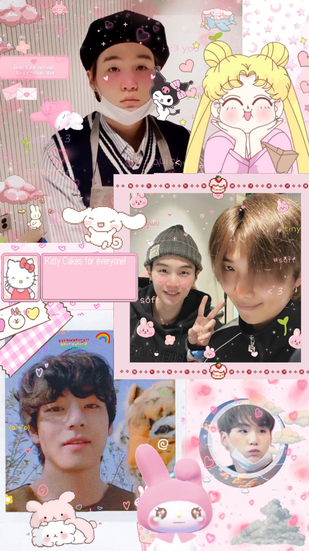 1240x2208  Wallpaper BTS | Розовые фоны, Похождения императора, Хваран