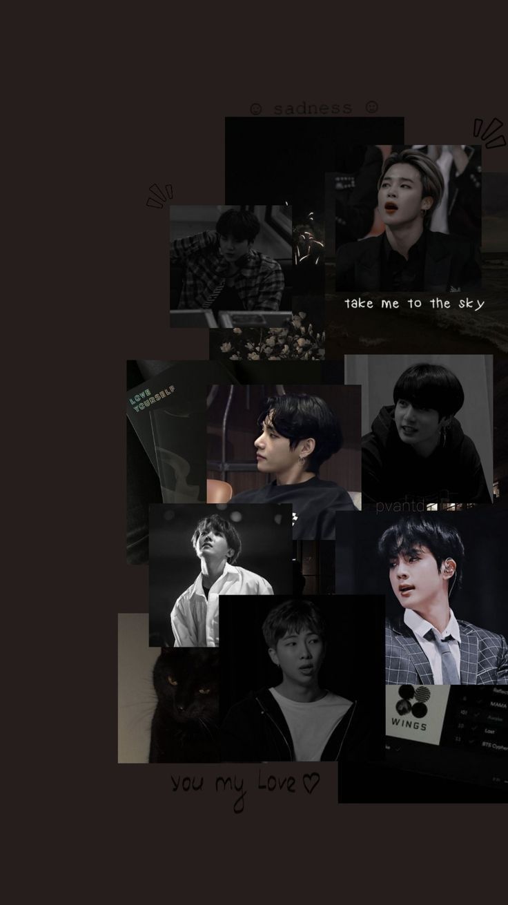 736x1311  Black wallpaper bts | Рисунки знаменитостей, Фан арт, Фотографии профиля