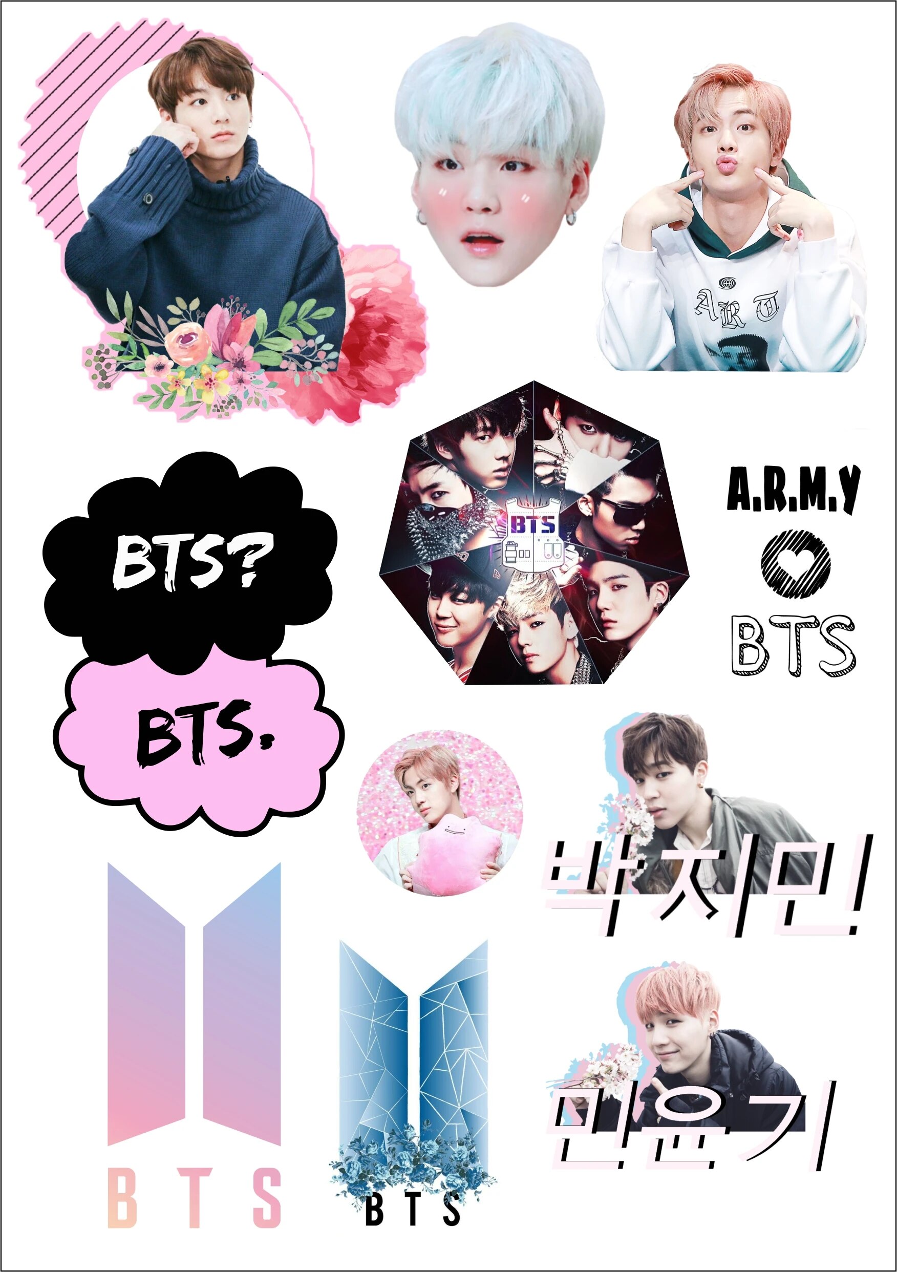 1752x2484  Виниловые стикеры БТС, стикерпак бтс kpop, наклейки для тетрадей  ежедневника ноутбука на гитару телефон планшет бутылку велик | AliExpress