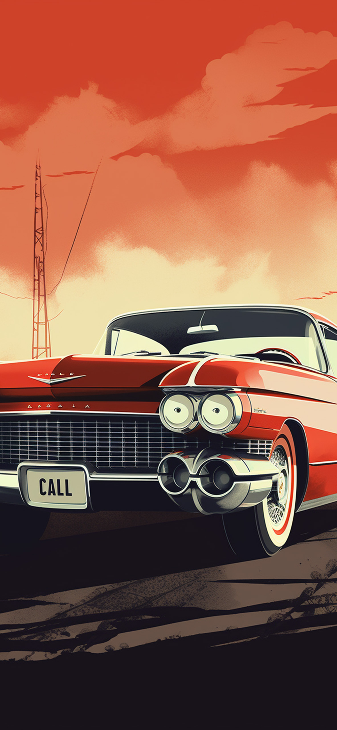 Cadillac eldorado 1959 обои на телефон