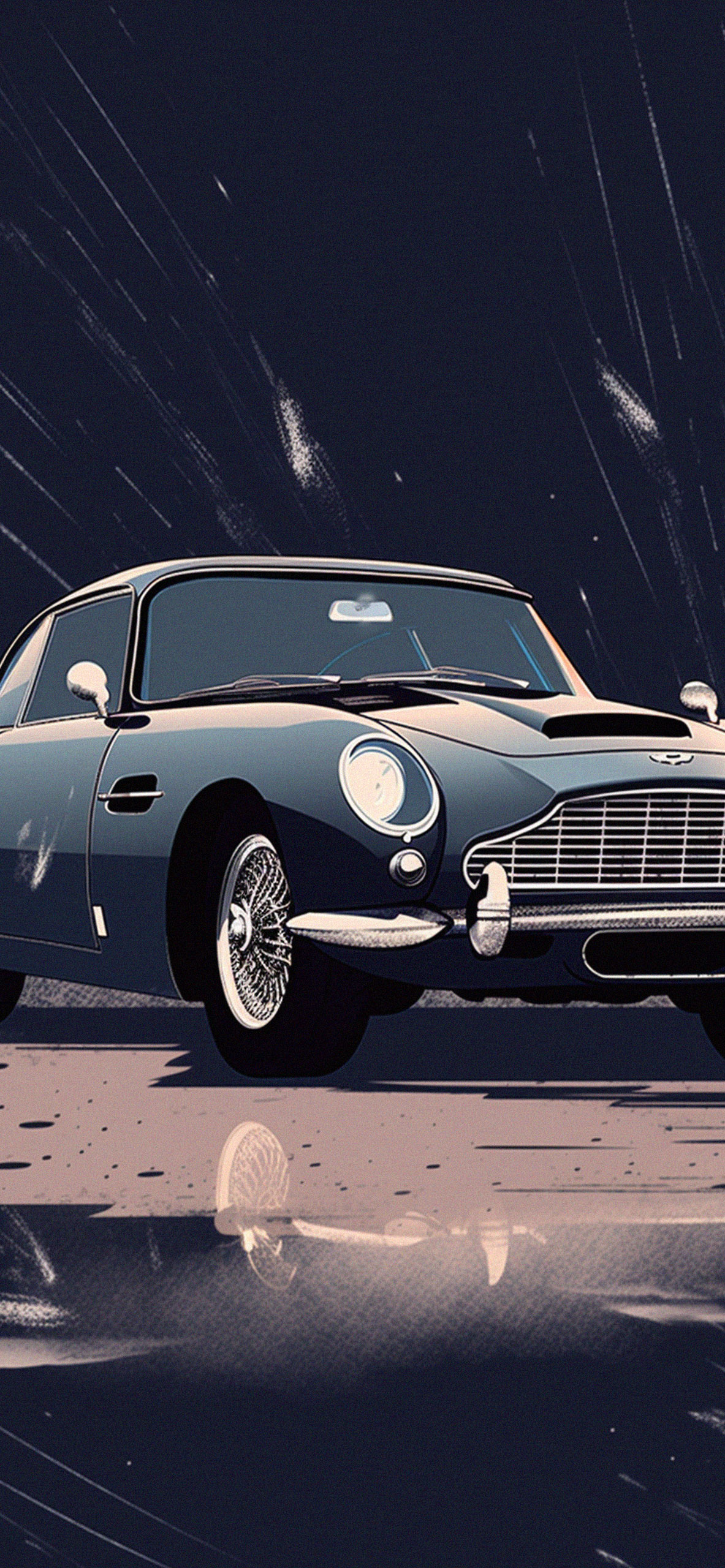 1183x2560  Aston Martin DB5 Темные обои - Клан обоев