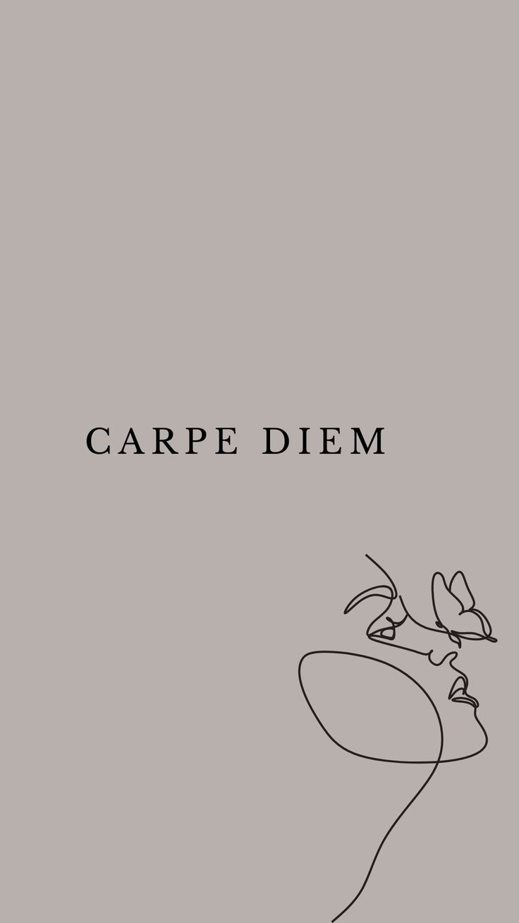 736x1308  Обои с цитатами в стиле минимализма ✨️🦋 в 2023 году | Carpe diem art, Carpe diem цитаты, Carpe diem