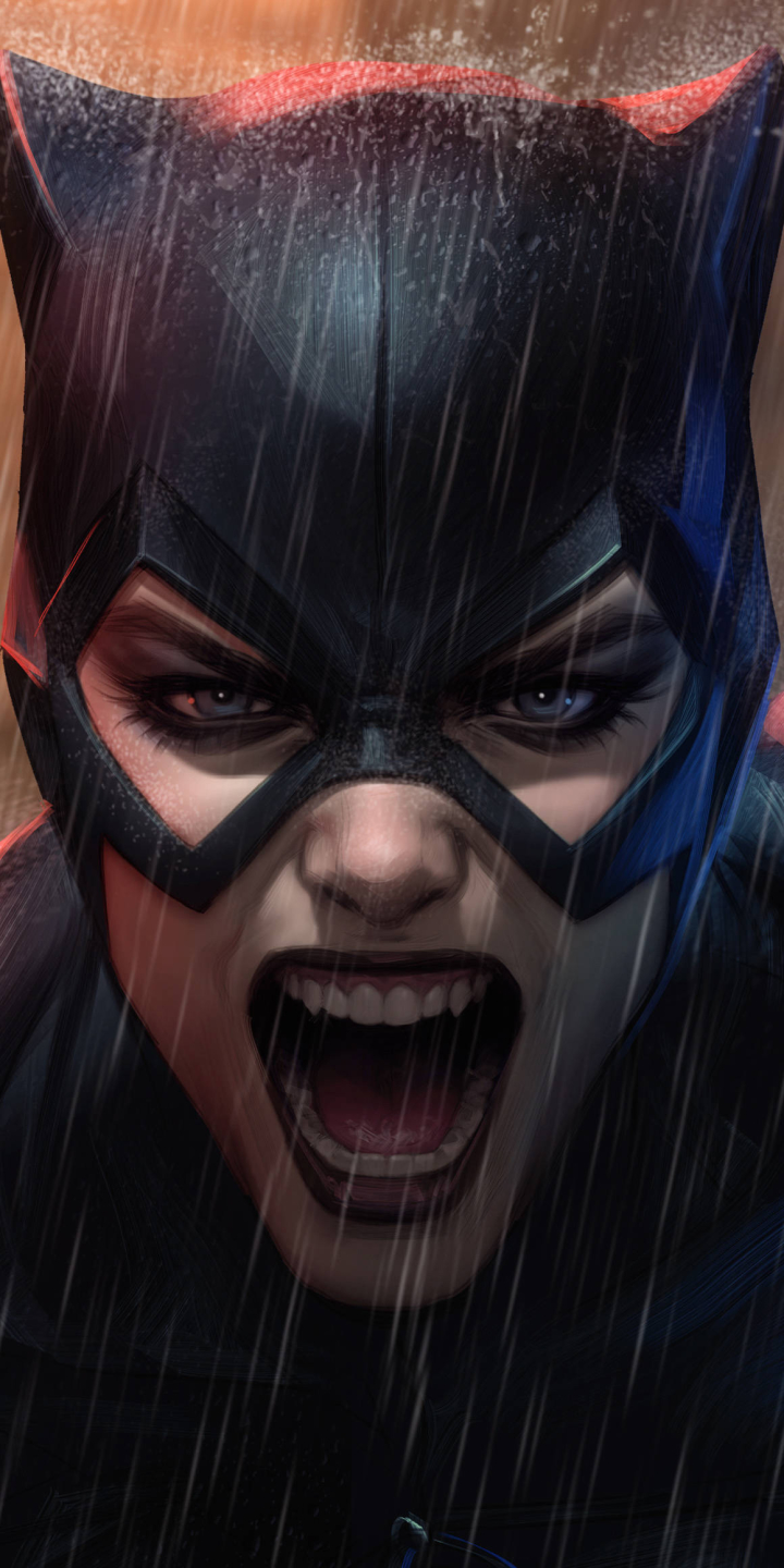 720x1440  Картинка на телефон: Дождь, Женщина-кошка, Комиксы, Dc Comics, 1338584 Скачать картинку бесплатно.