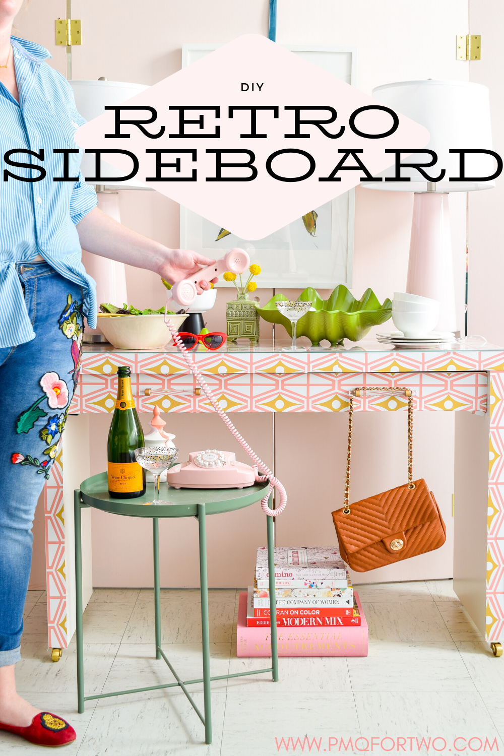 1000x1500  IKEA Sideboard Hack with Spoonflower