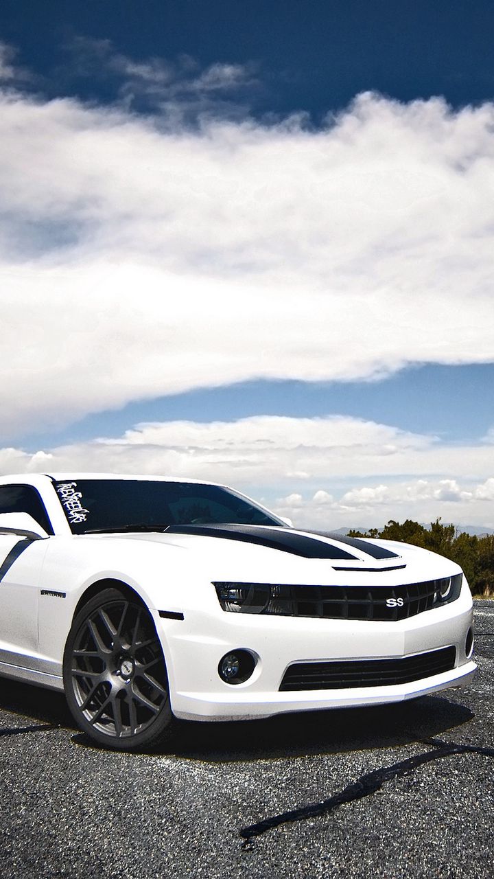 720x1280  Скачать 720x1280 chevrolet, camaro ss, белый, вид сбоку samsung galaxy mini s3, s5, neo, Alpha, sony xperia Compact z1, z2, z3, asus zenfone обои, картинки