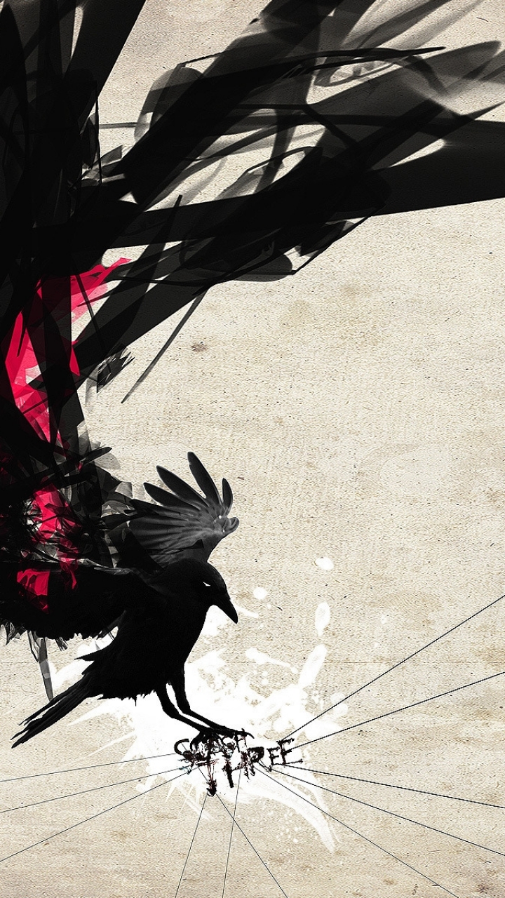 720x1280  Обои Ворона - Обои Пещера