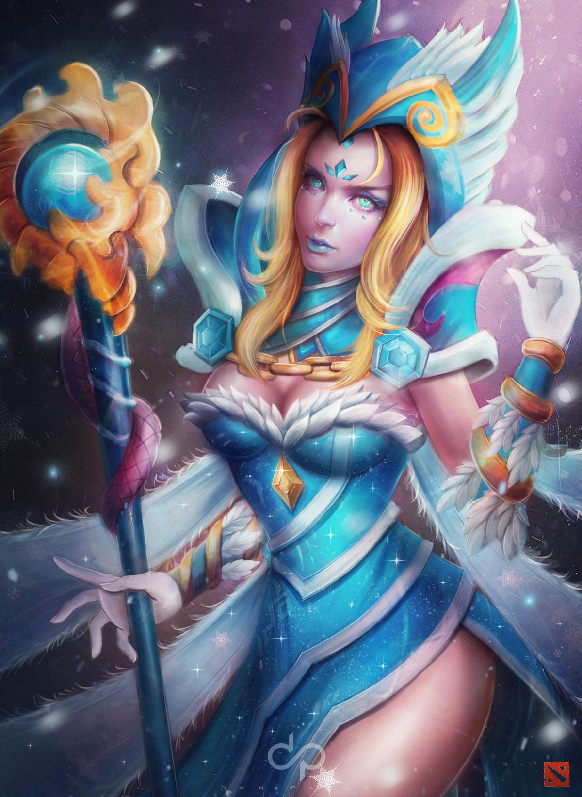 1200x1644  Мой фанарт по Crystal Maiden. не смотрите слишком долго, ребята. :D : р/Дота2