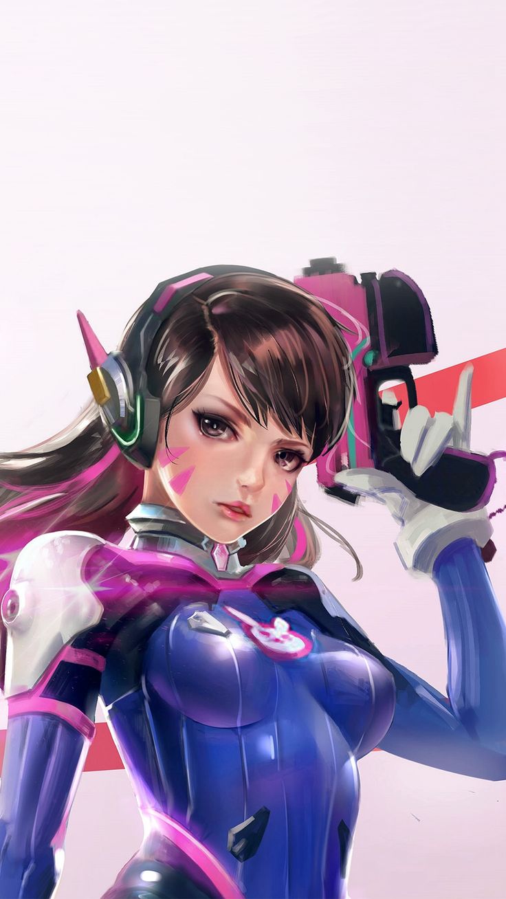 736x1308  Overwatch Diva Cute Game Art Illustration iPhone 6 Скачать обои | Обои для iPhone, обои для iPad One-st… | Обои Overwatch, Overwatch, D.va overwatch