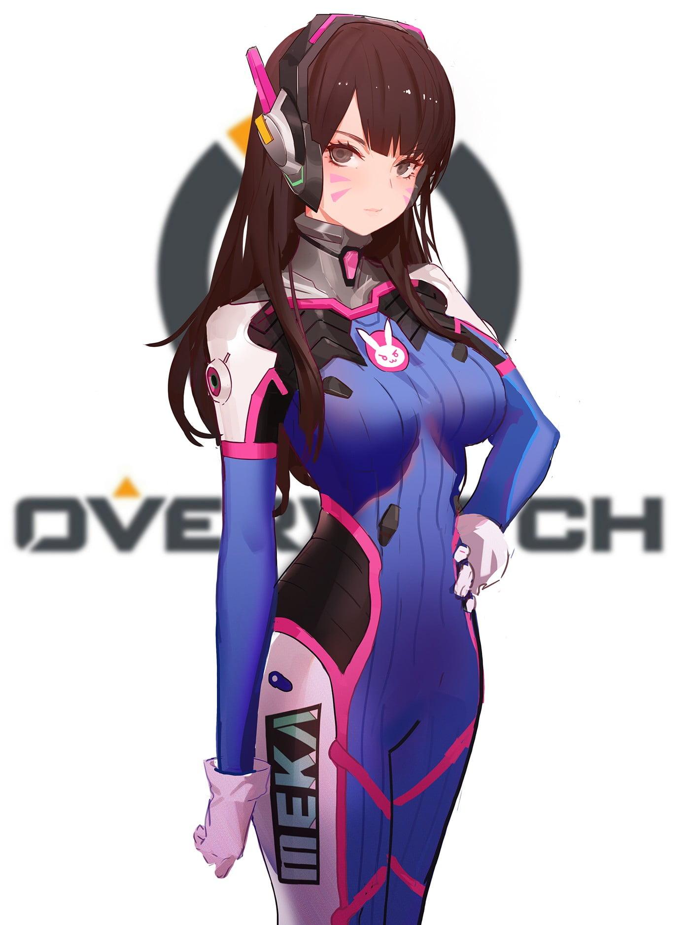 1400x1875  Обои D.Va Overwatch — Обои Пещера