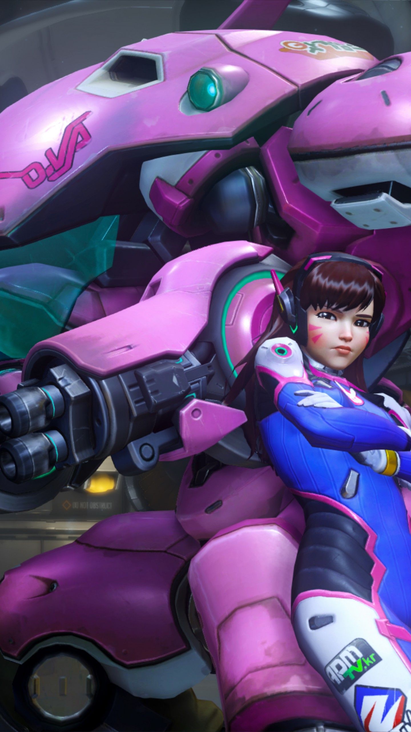 1440x2560  Обои D.Va Overwatch — Обои Пещера