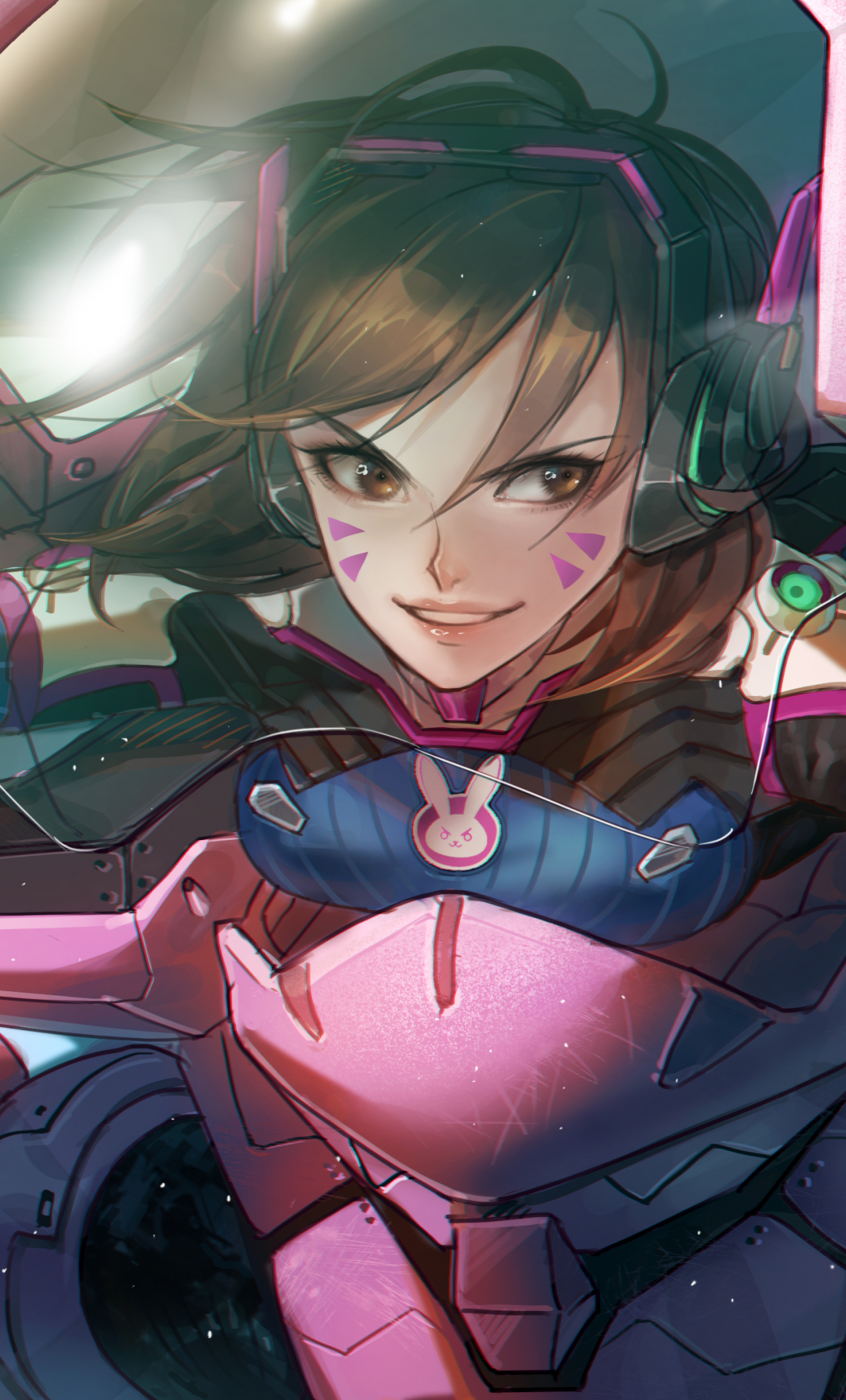 1280x2120  Скачать 1280x2120 фан арт, d.va, overwatch, онлайн игра, iphone 6 plus, 1280x2120 обои, картинки 137